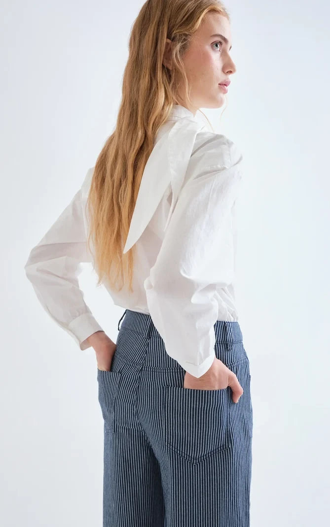 Compania Fantastica - Blue And White Striped Jeans