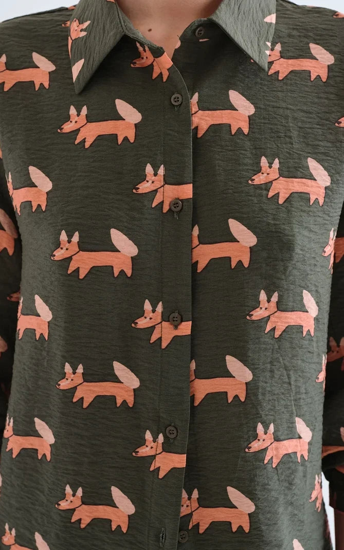 Compania Fantastica - Volpe Print Shirt