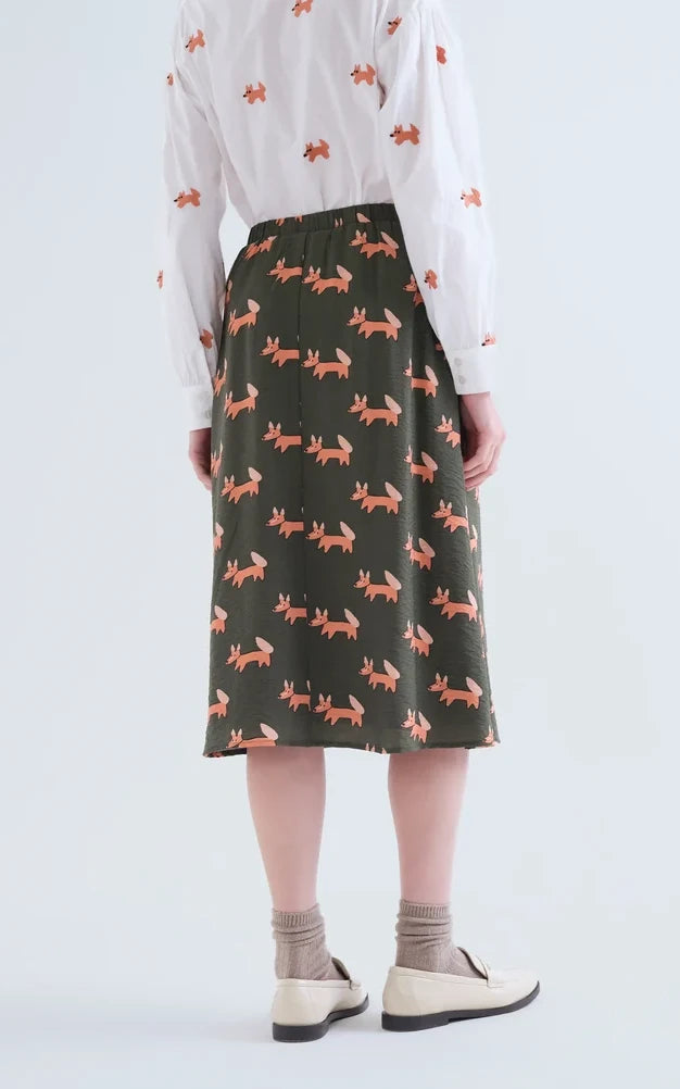 Compania Fantastica - Volpe Print Midi Skirt