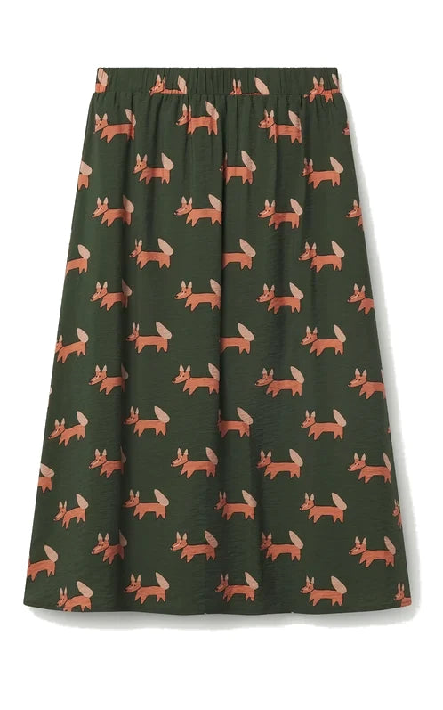 Compania Fantastica - Volpe Print Midi Skirt