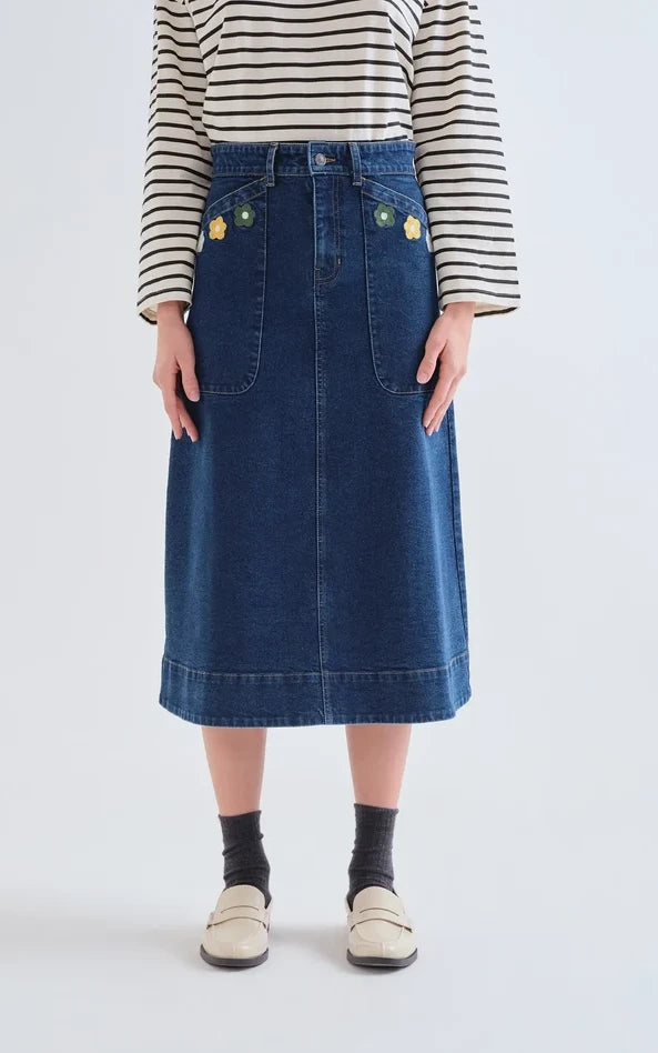 Compania Fantastica - Midi Skirt With Euphonia Print