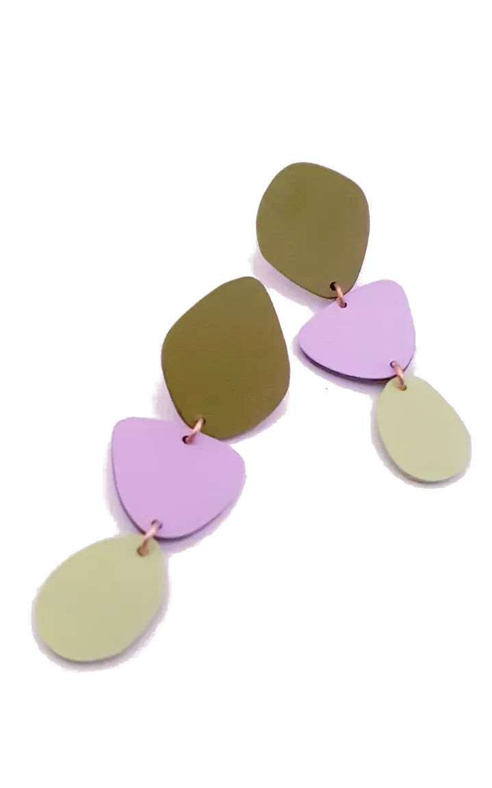 Idol Colorful Long Earrings