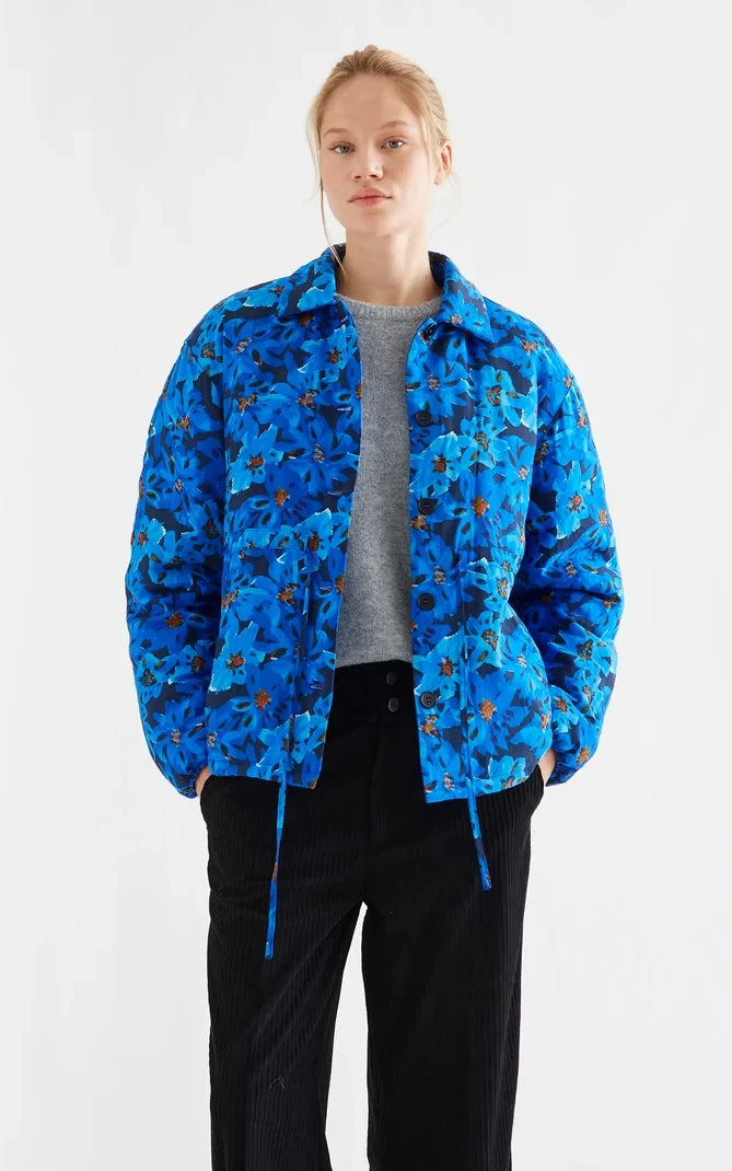 Compania Fantastica - Padded Coat With Clematis Print