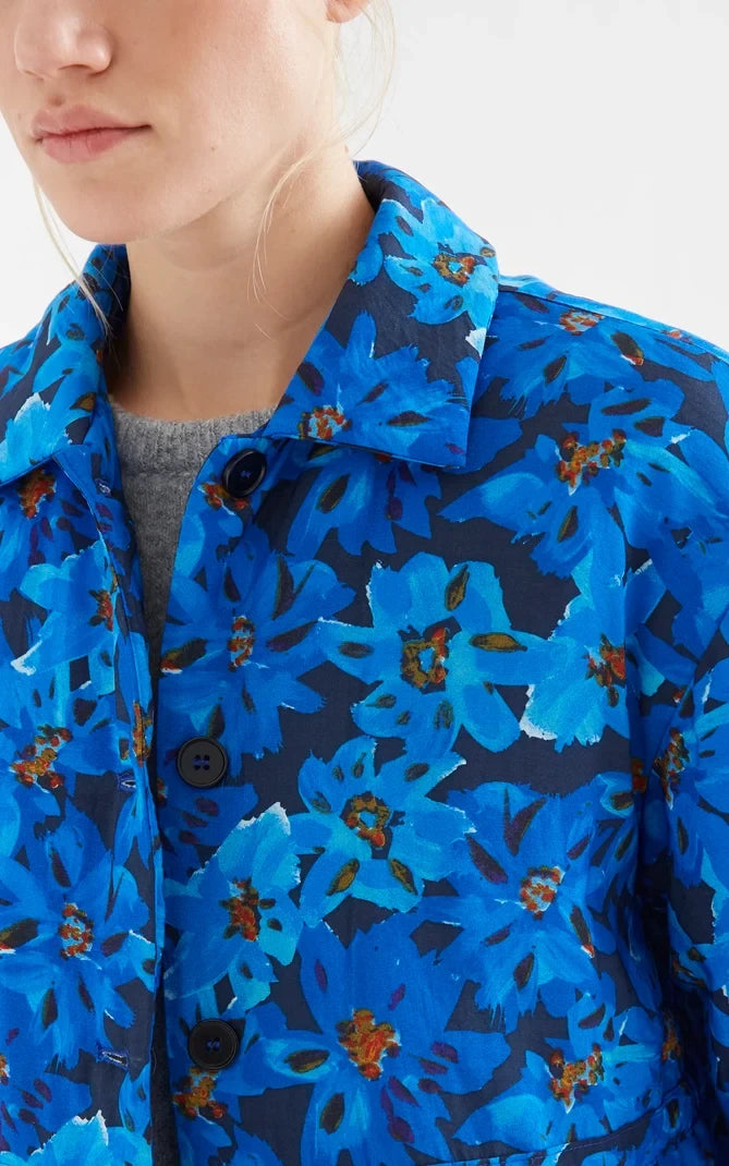 Compania Fantastica - Padded Coat With Clematis Print