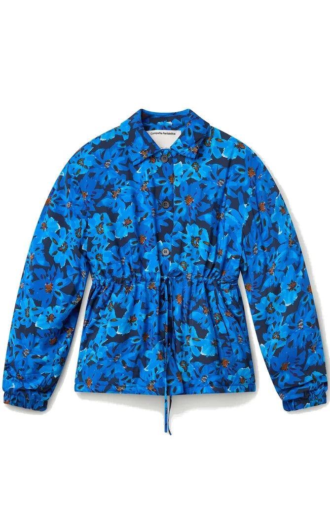 Compania Fantastica - Padded Coat With Clematis Print