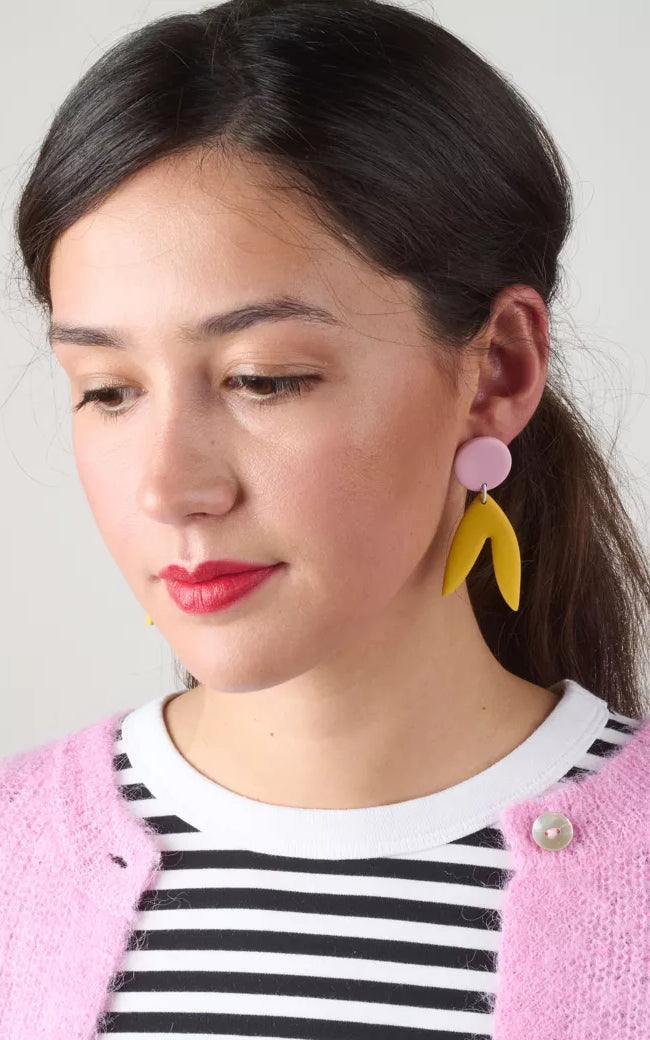 Yellow Dance Earrings