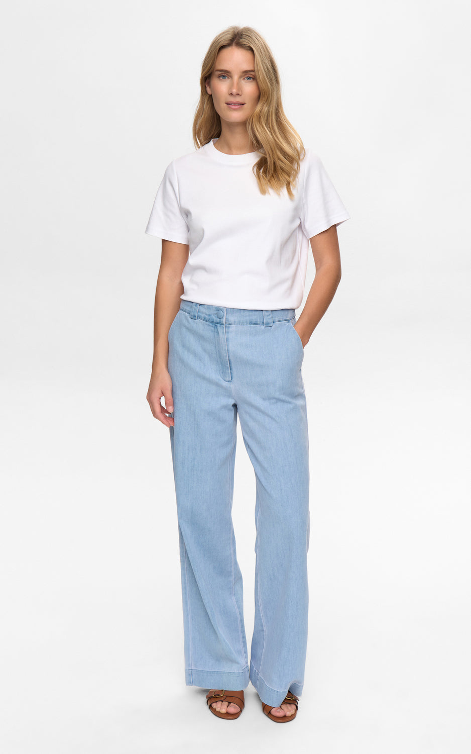 Nümph - Nualetta Pants Light Blue Denim