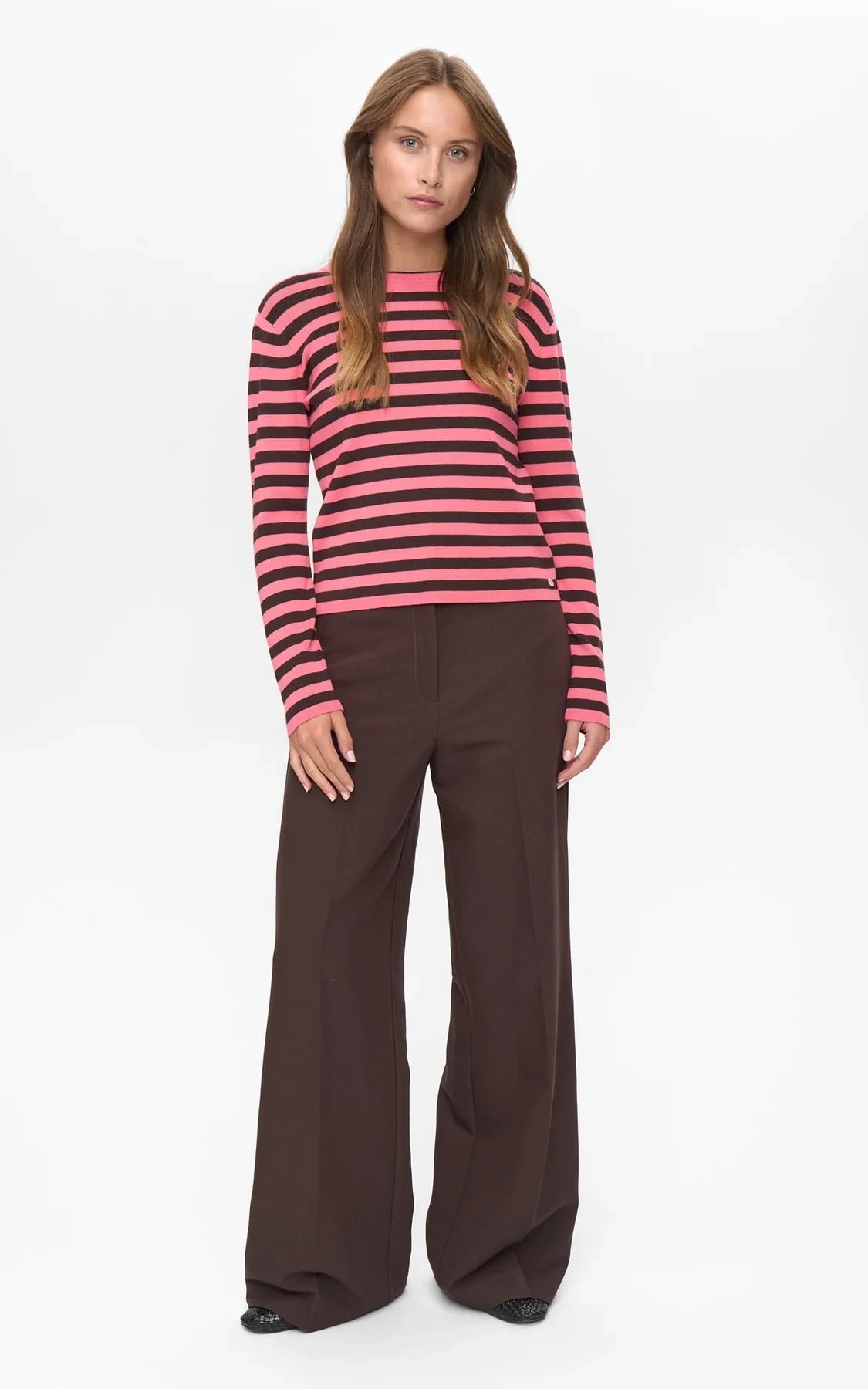 Nümph - Nustripy Pullover Pink Lemonade