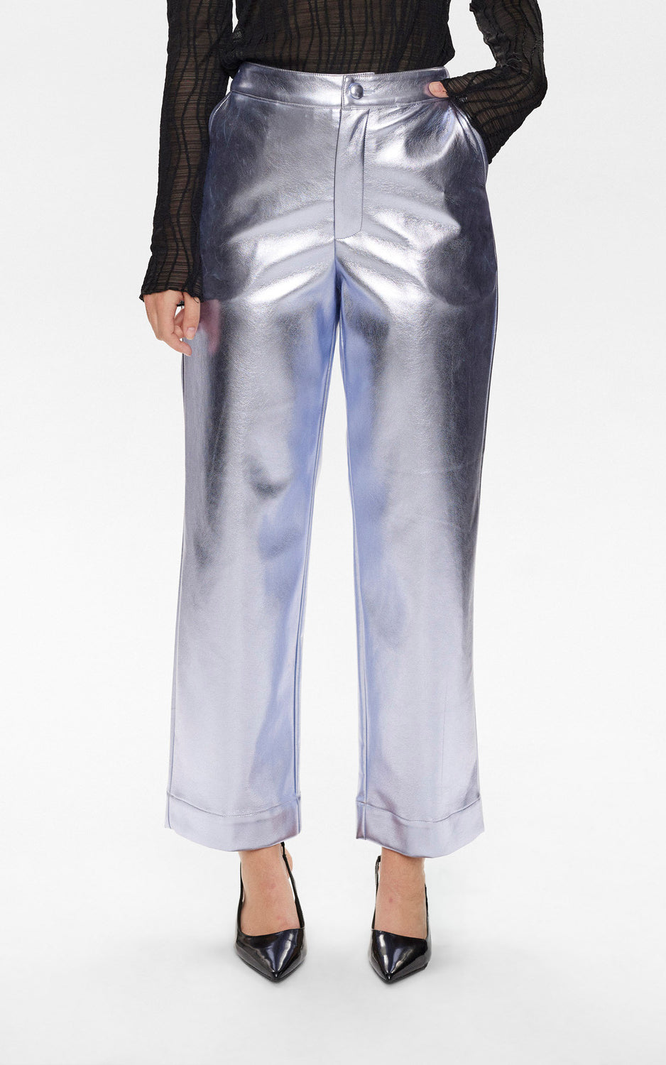 Nümph - Nuglenda Cropped Pants Silver