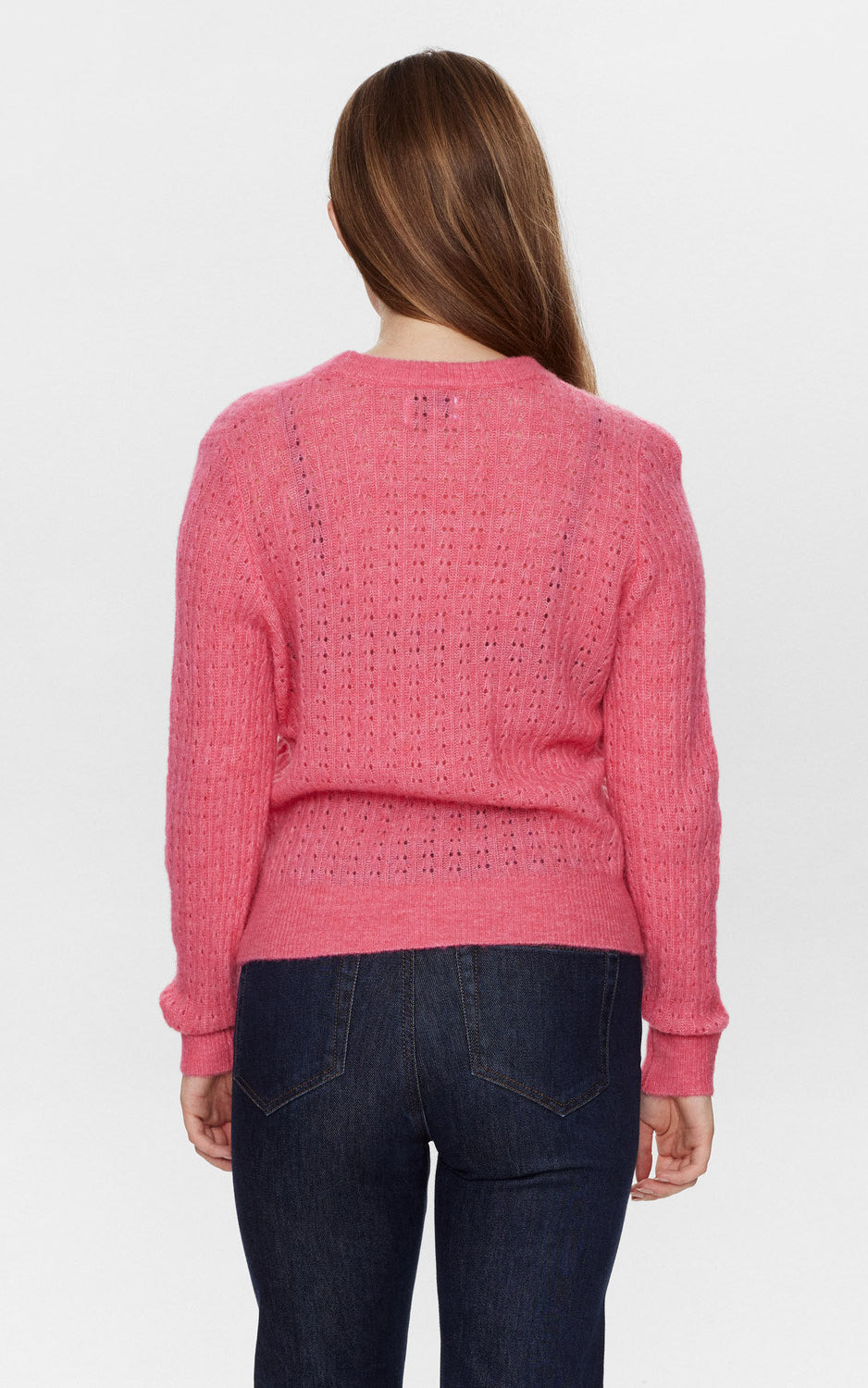 Nümph - Nuriette Pointelle Pullover Camellia Rose