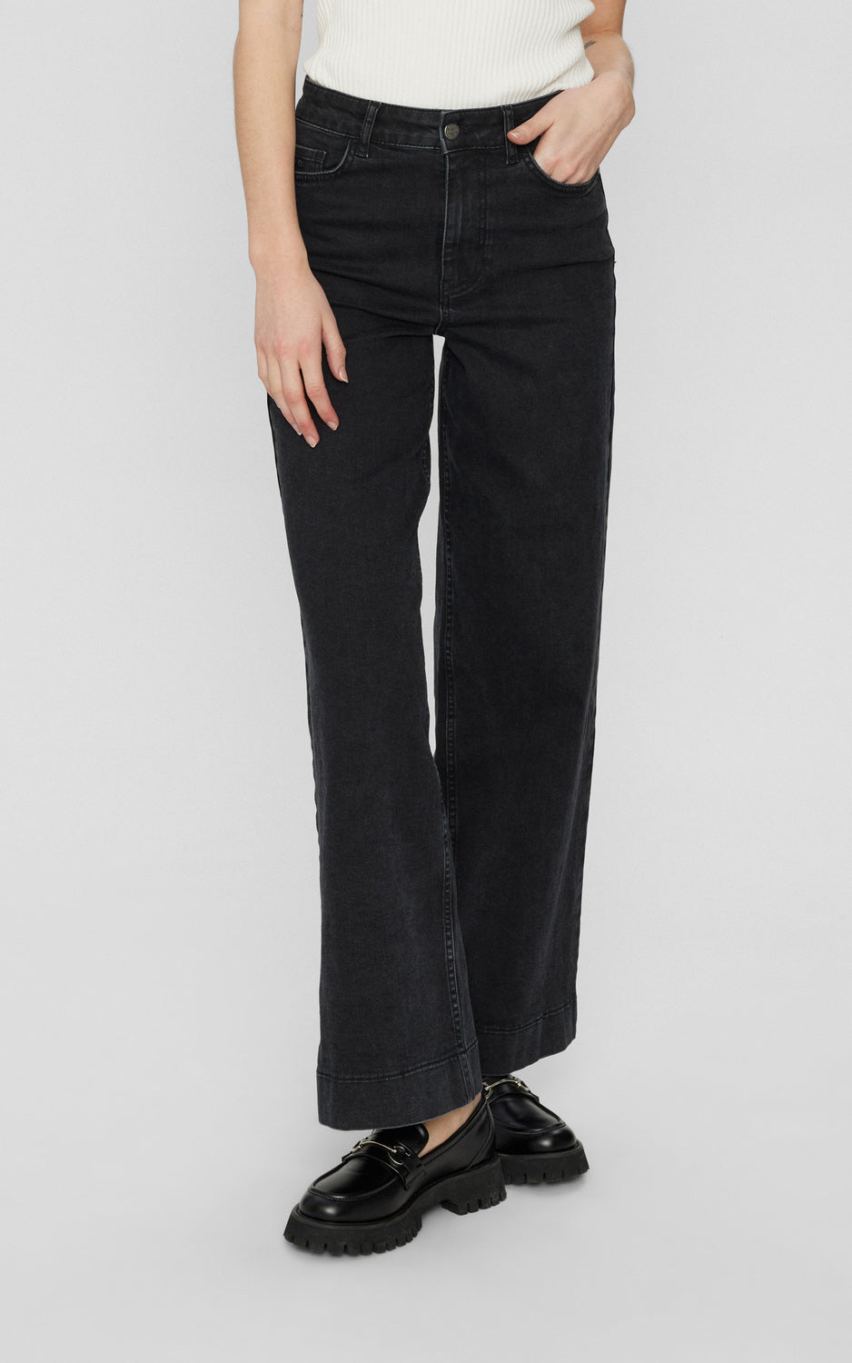 Nümph - Nuparis Jeans Long Black Caviar