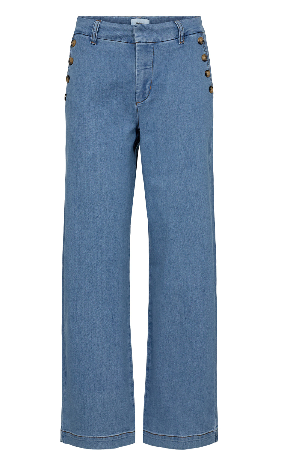 Nümph - Nuamber Pants With Buttons Light Denim Blue