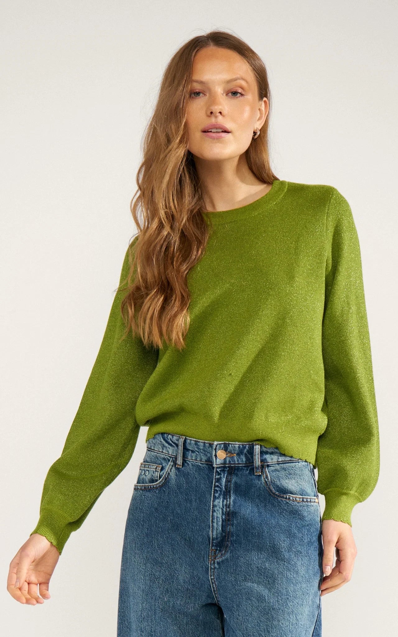 Nümph - Nubir Solid Pullover Calla Green