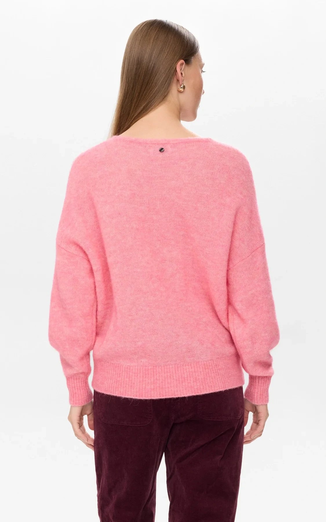 Nümph - Nuriette V-neck Pullover Pink Lemonade