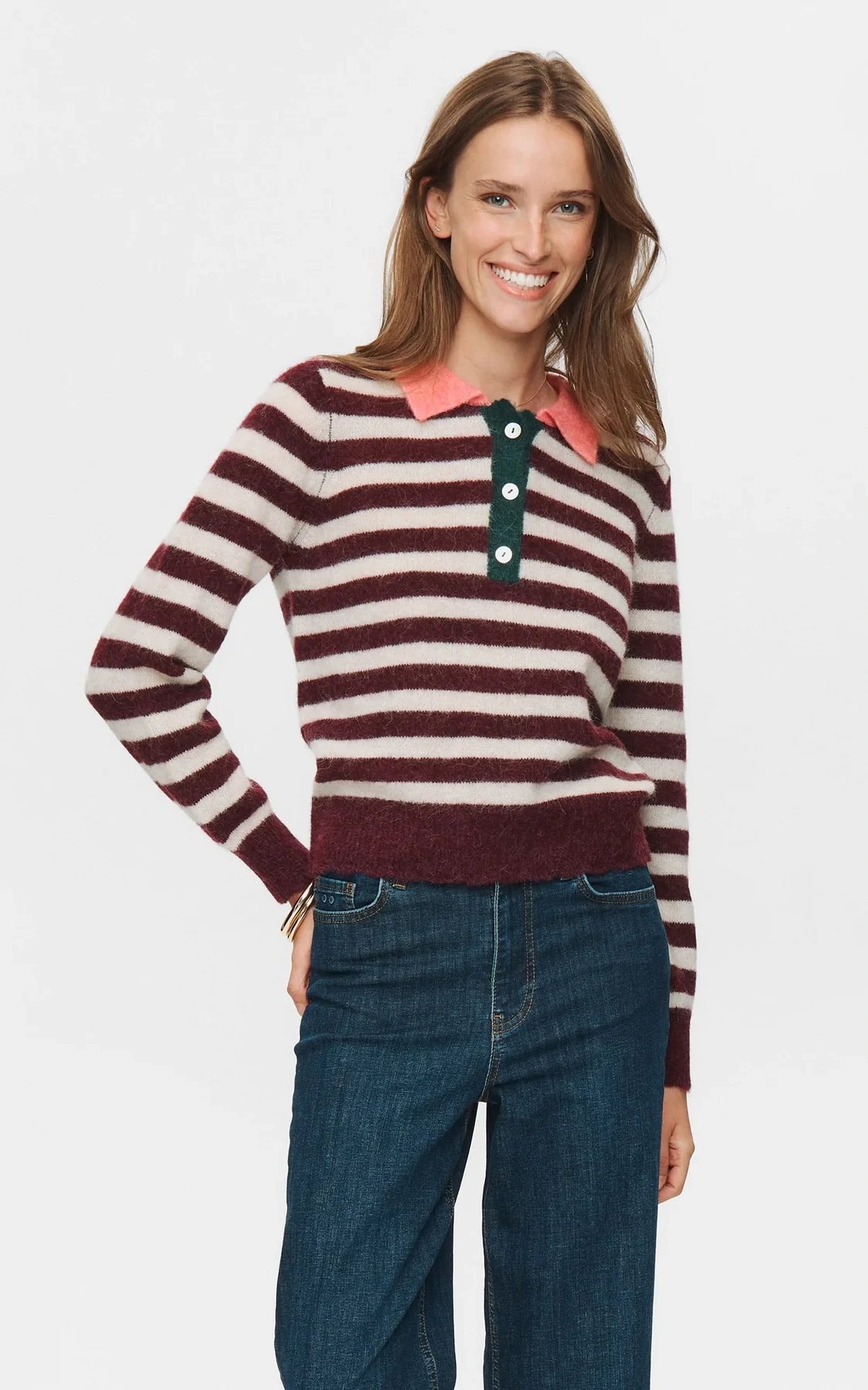Nümph - Nuciara Riette Stripe Pullover Winetasting