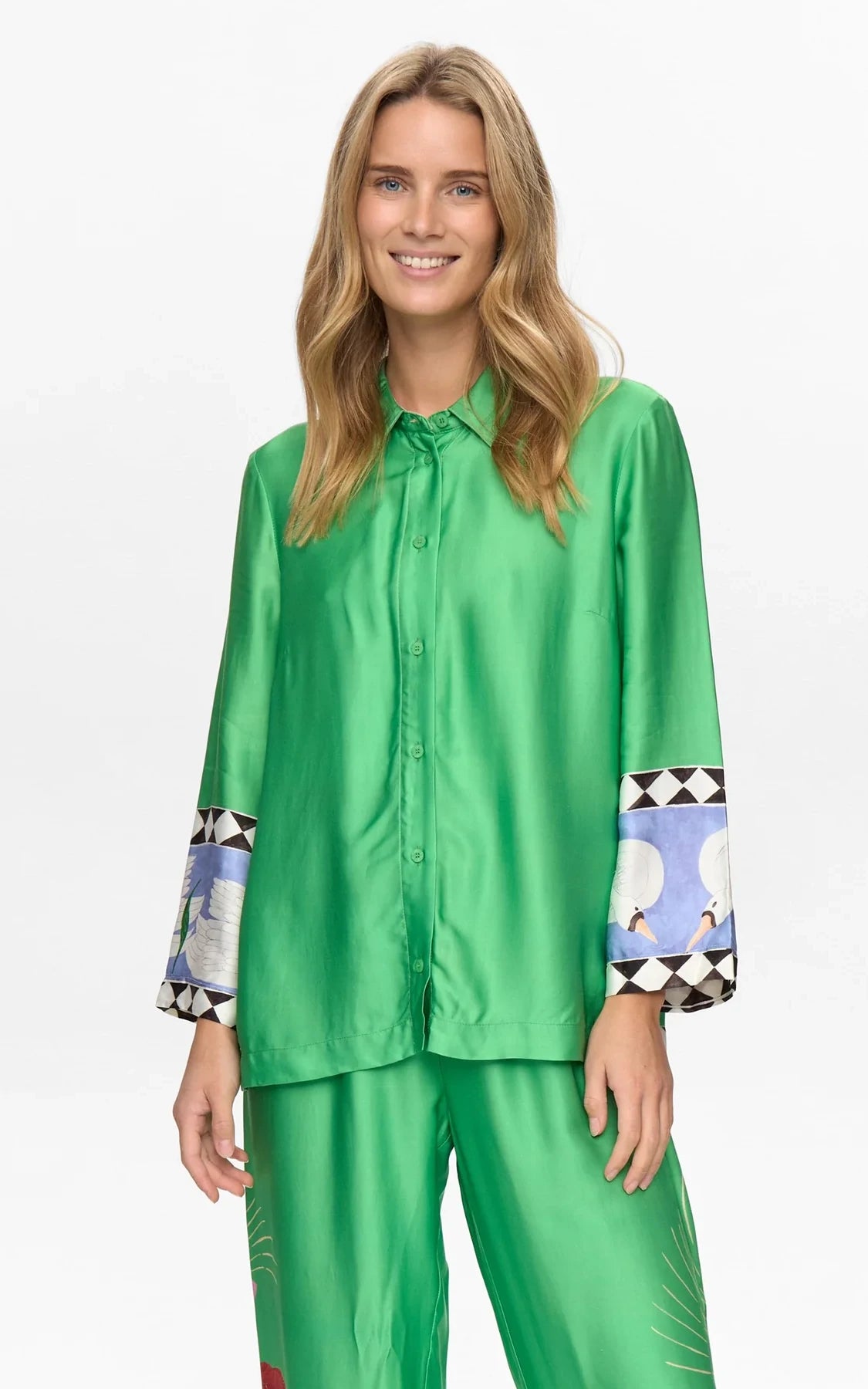 Nümph - Nuadelina Shirt Vibrant Green