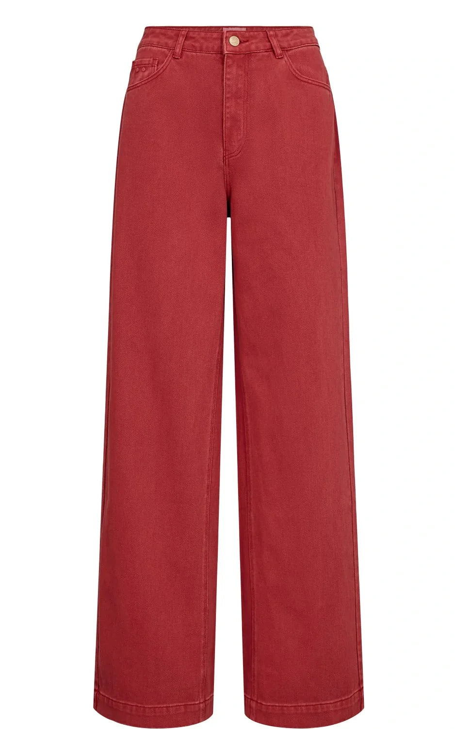 Nümph - Nuhamilton Wide Jeans Washed Mulberry Red Denim