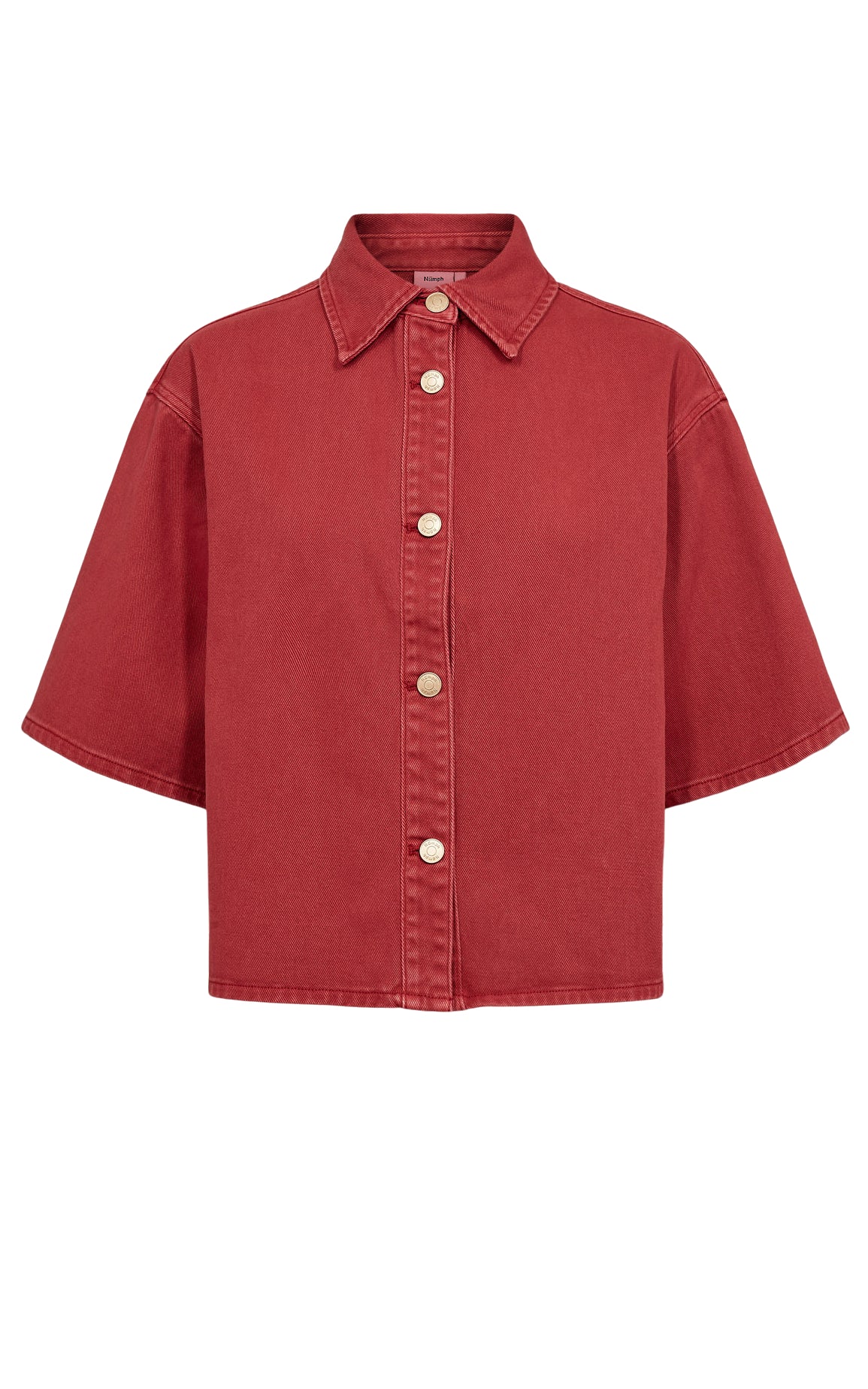 Nuhamilton Shirt Mulberry Red Denim