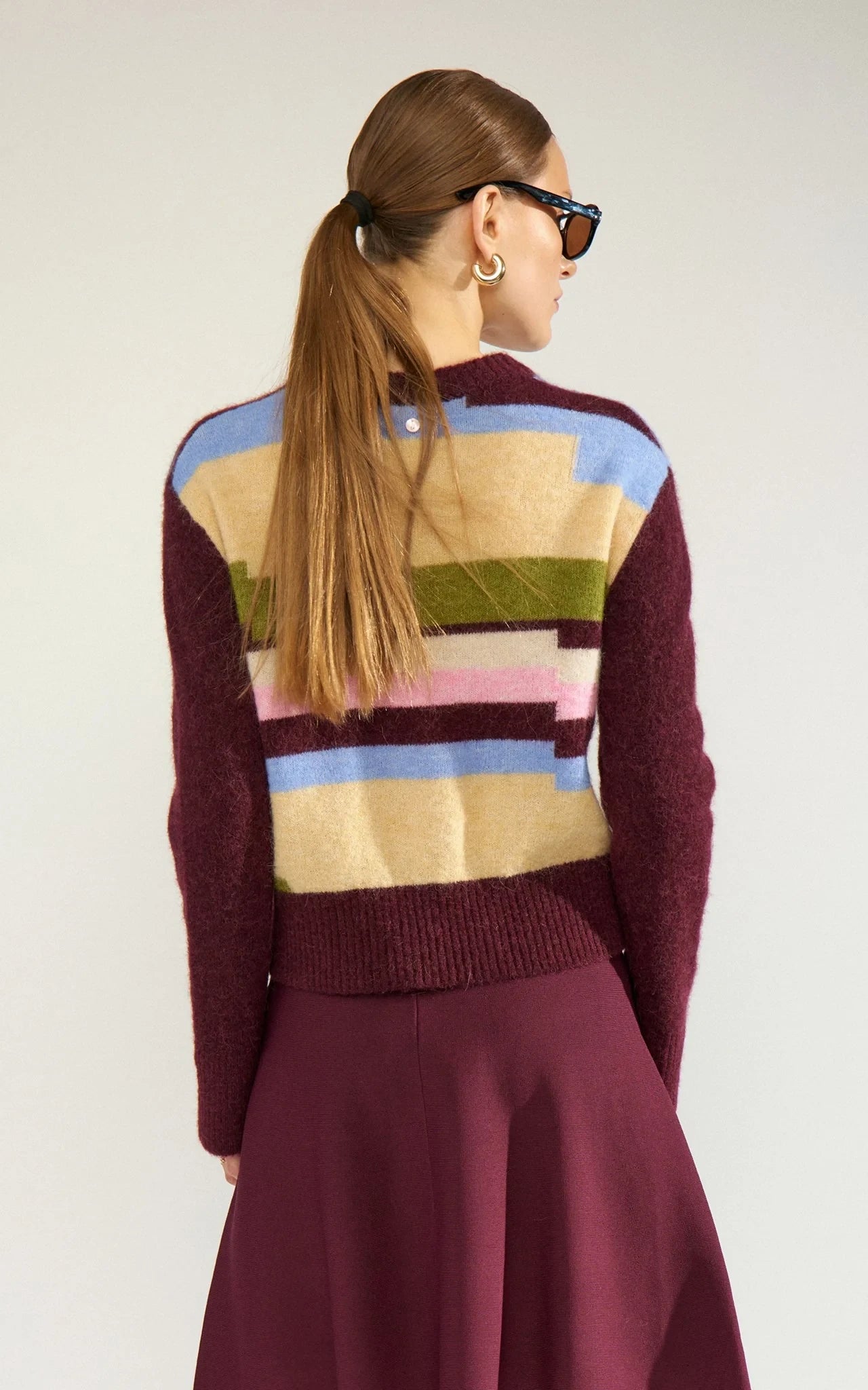 Nümph - Nuriette Pixel Stripe Pullover Fig