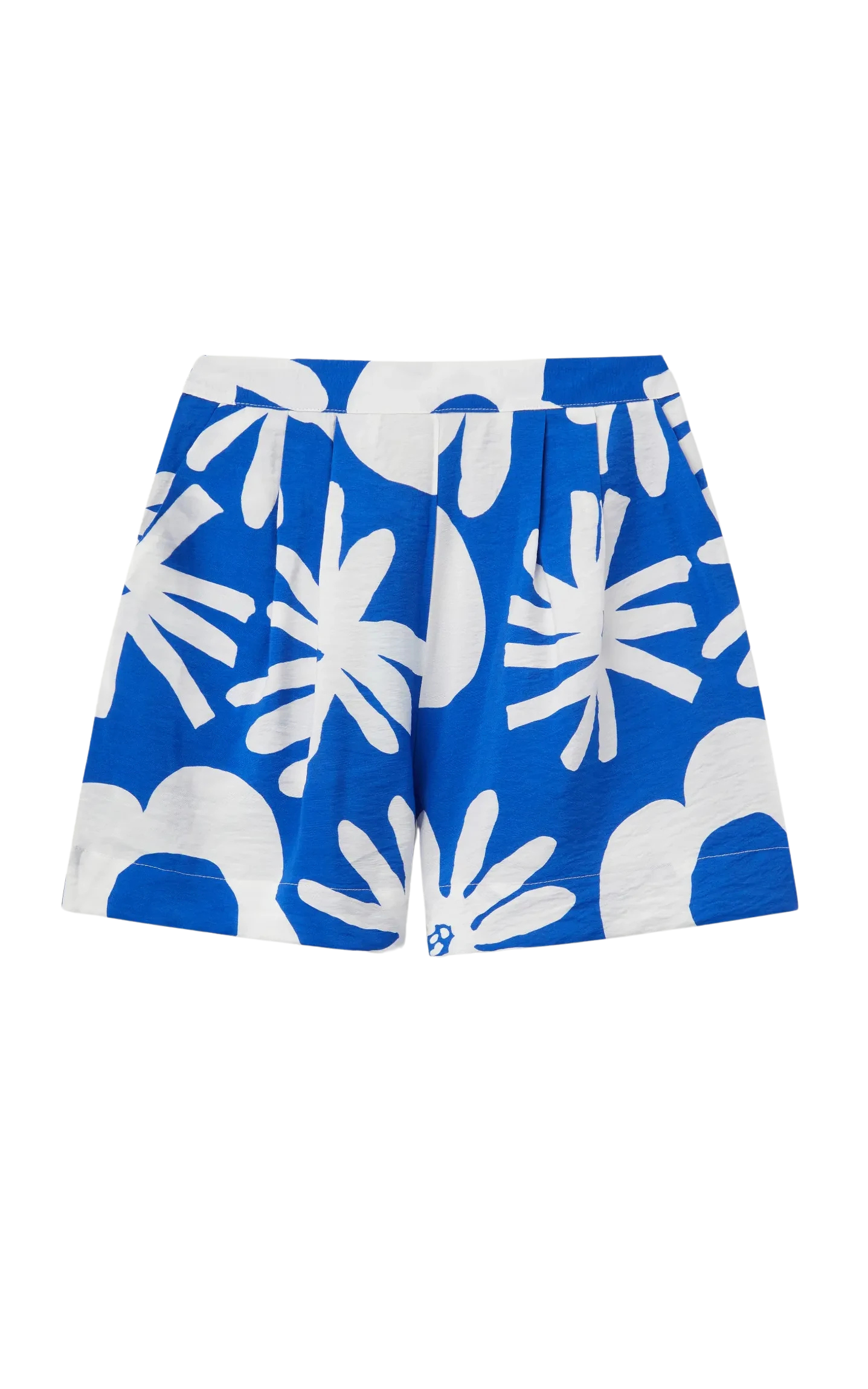 Compania Fantastica - Bluet Blue Floral Print Shorts