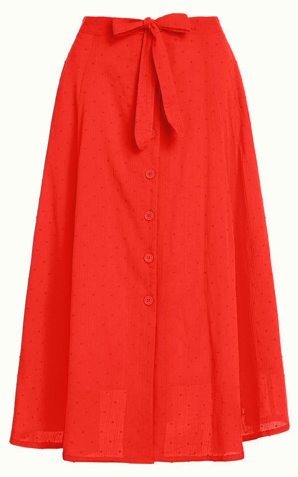 Judy Midi Skirt Verano Fire Red