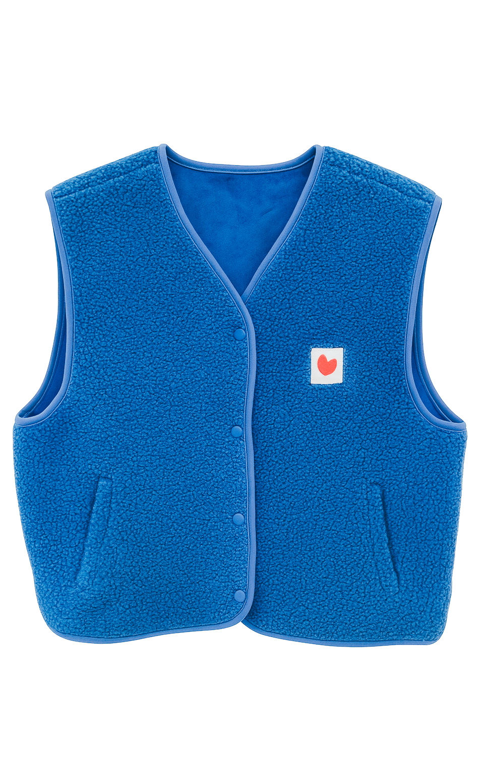 Blue Teddy Vest Heart