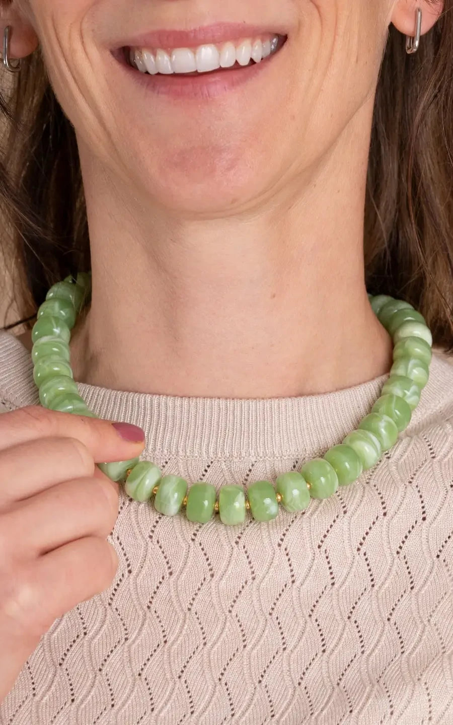 Bold Chunks Ketting Matcha Green
