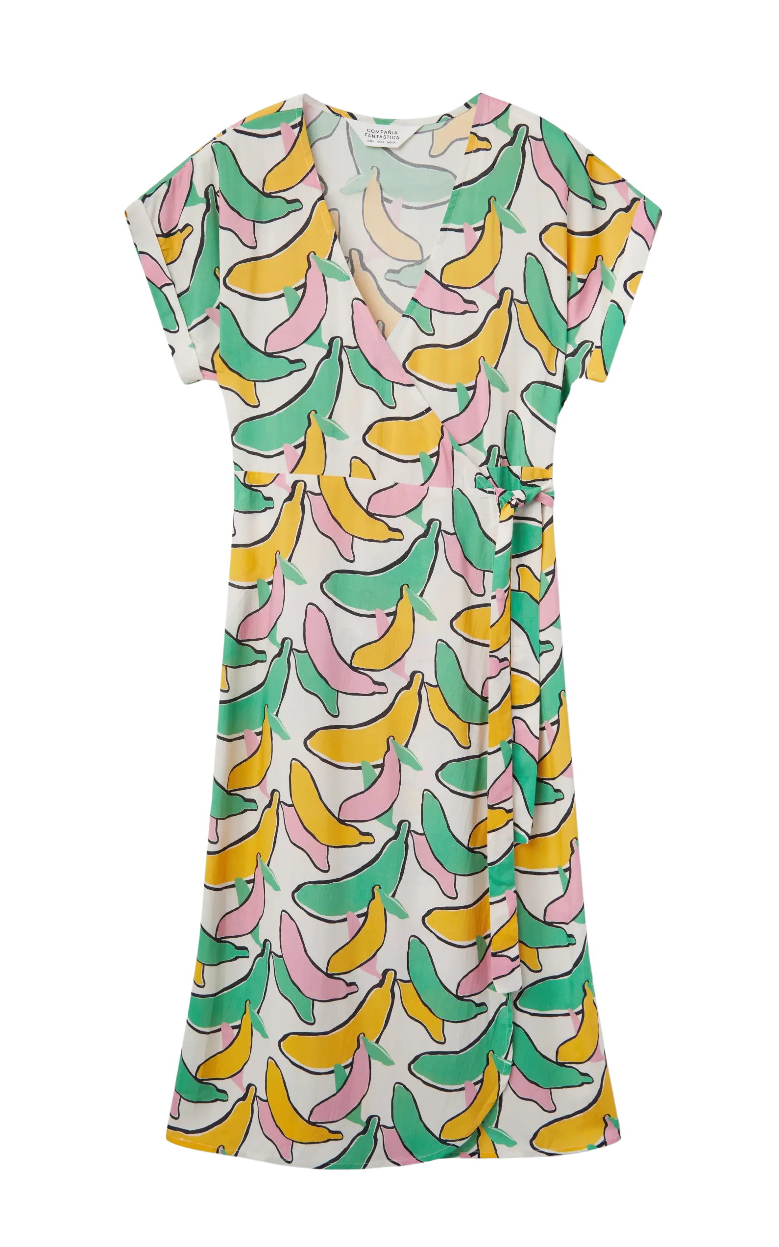 Compania Fantastica - Banana Print Midi Dress