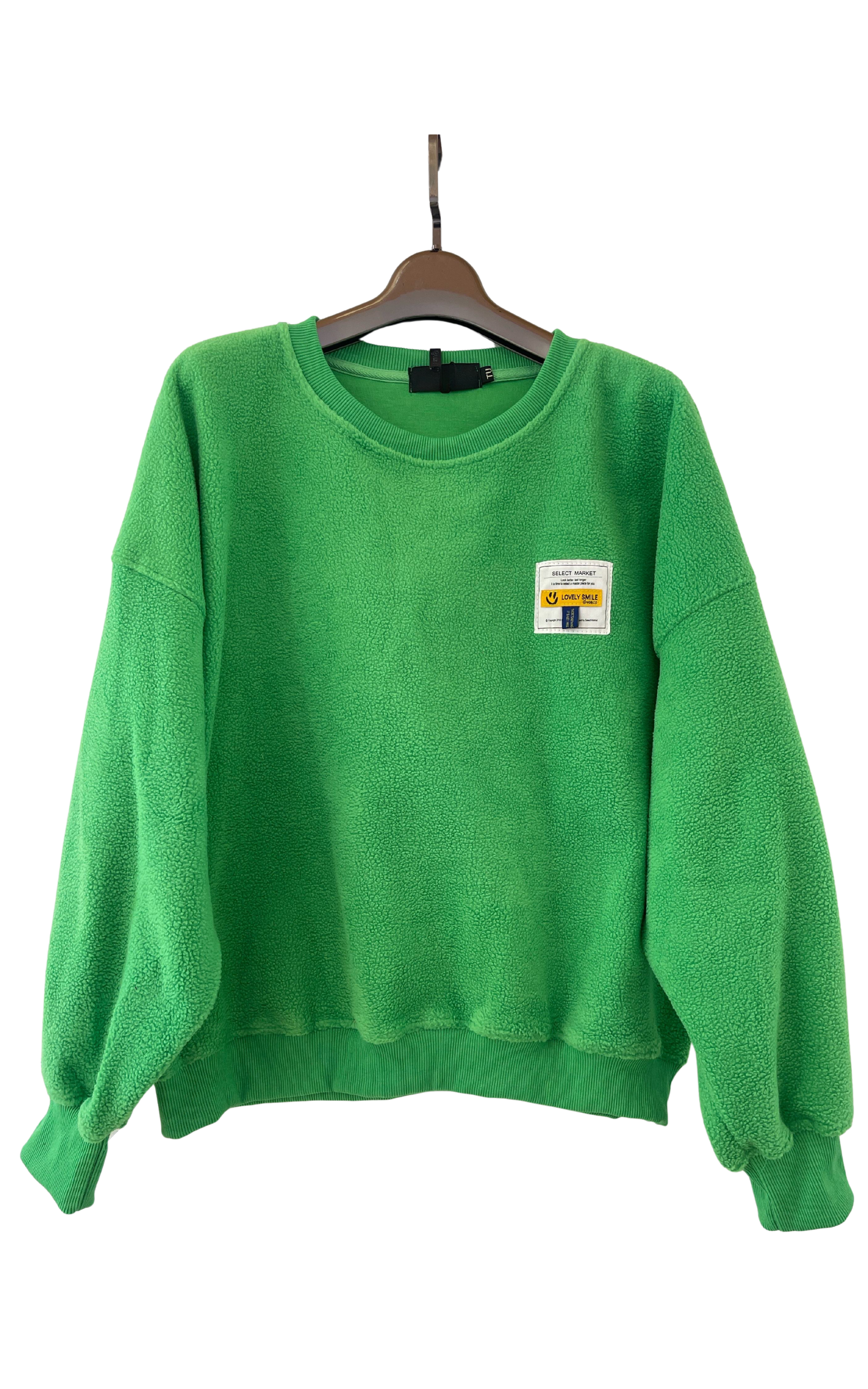 Green Teddy Sweater