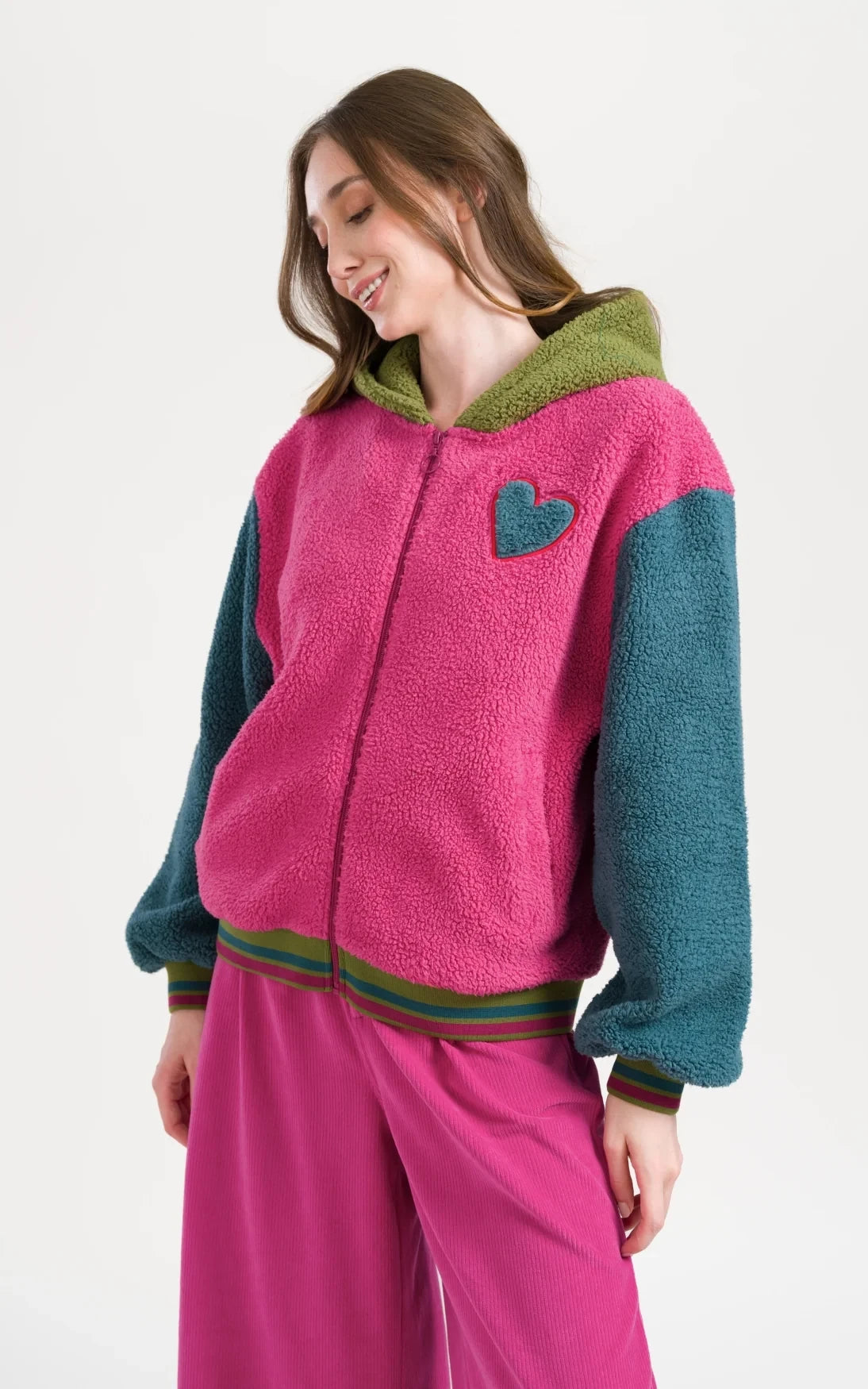 Lalamour - Zyra Jacket Plush Colorblock