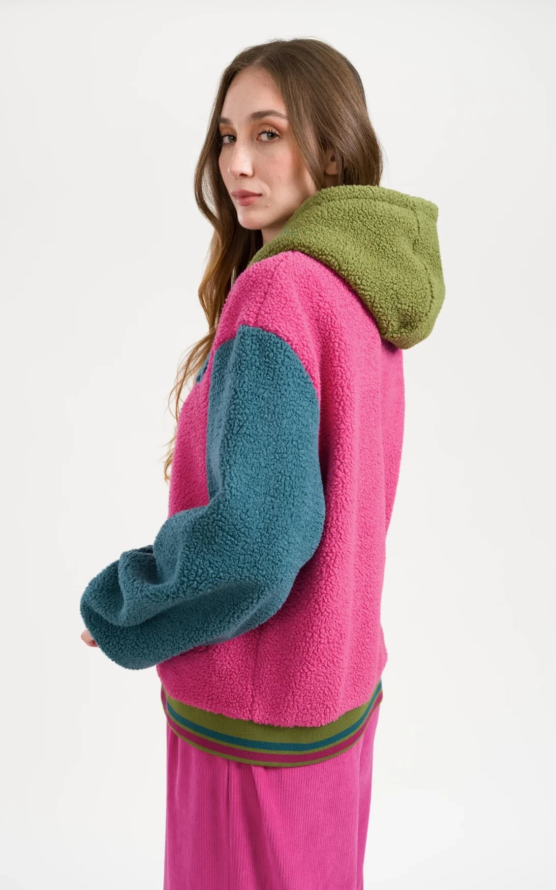 Lalamour - Zyra Jacket Plush Colorblock
