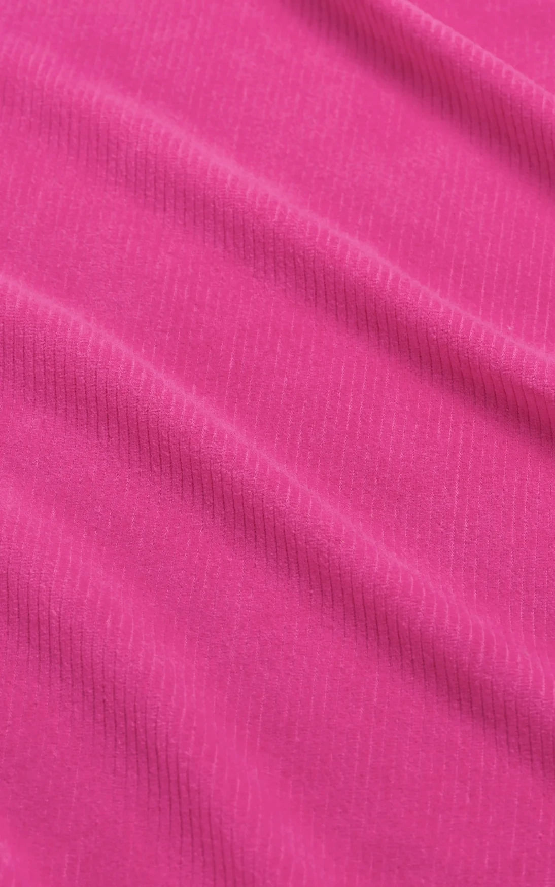 Lalamour - Abby Overshirt Rib Velour Fuchsia Red