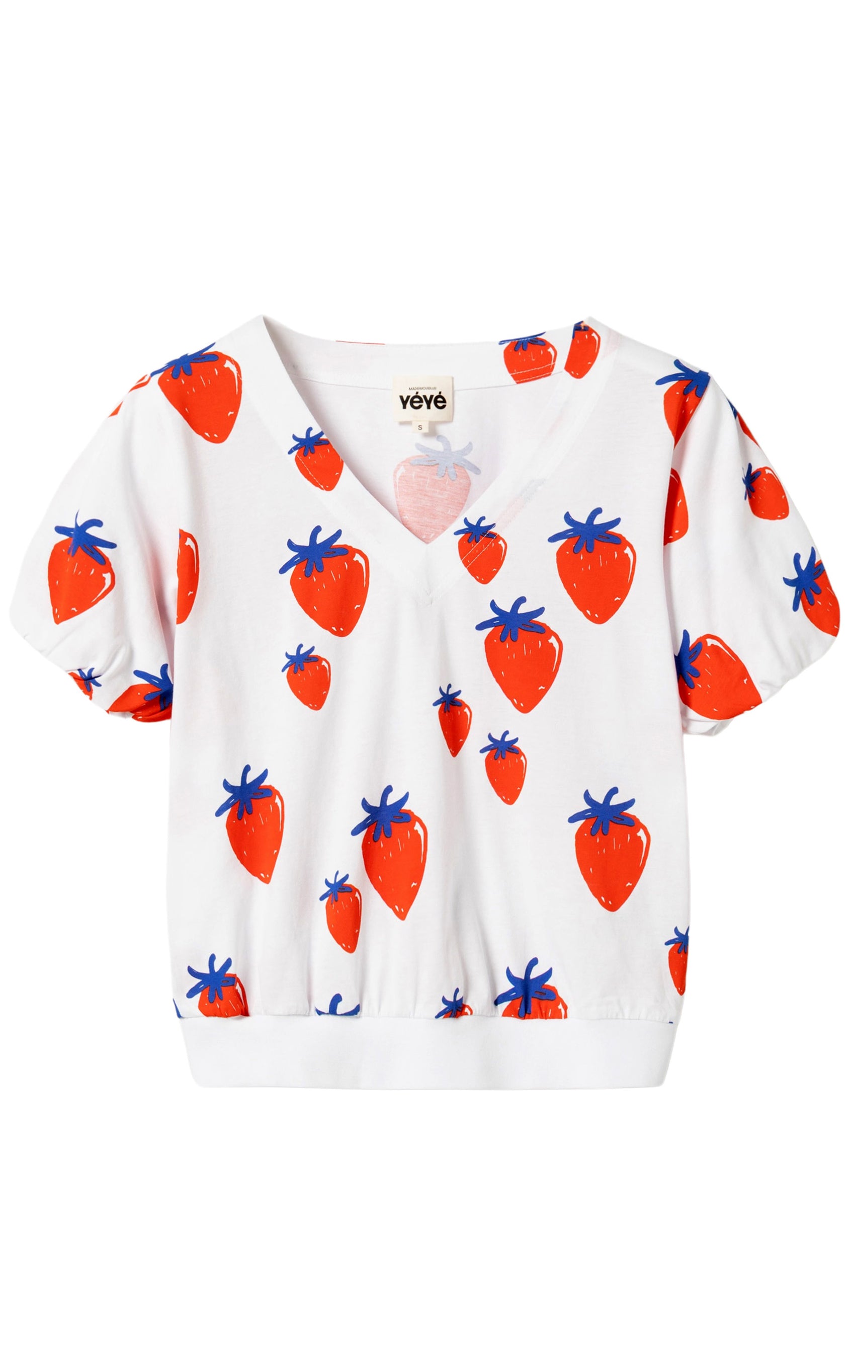 Mademoiselle YéYé - Berry Jolie Shirt Strawberry