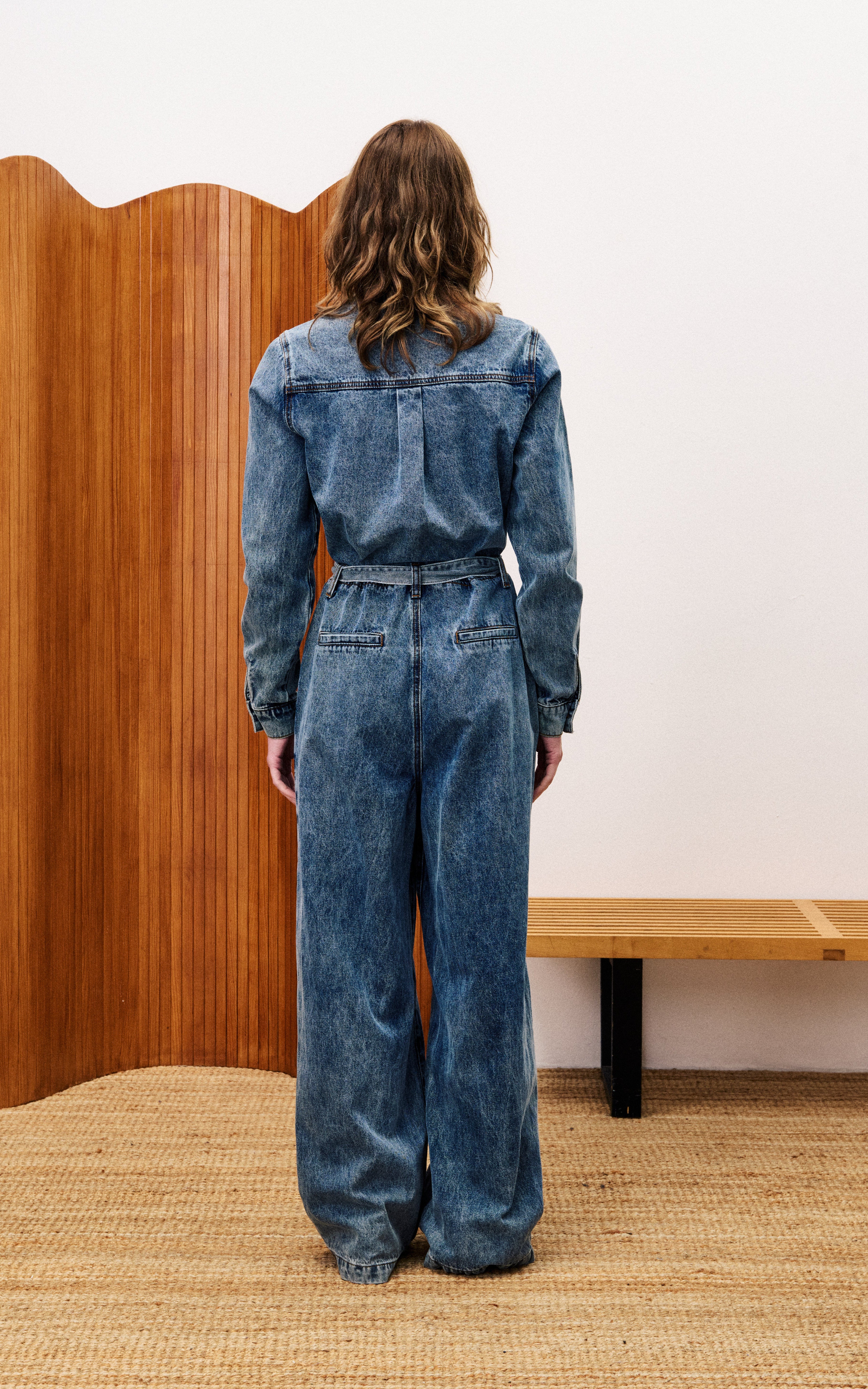 FRNCH - Verbena Denim Blue Jumpsuit