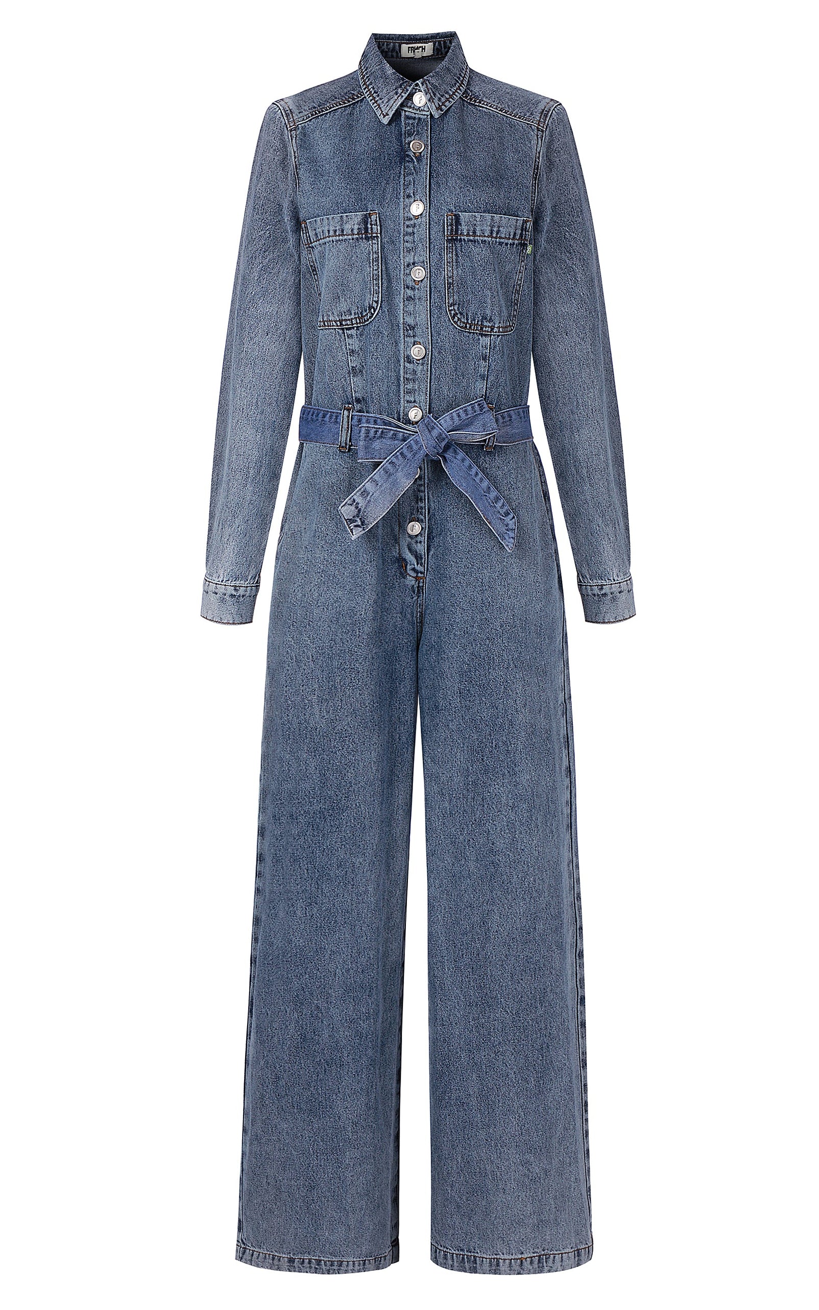 FRNCH - Verbena Denim Blue Jumpsuit