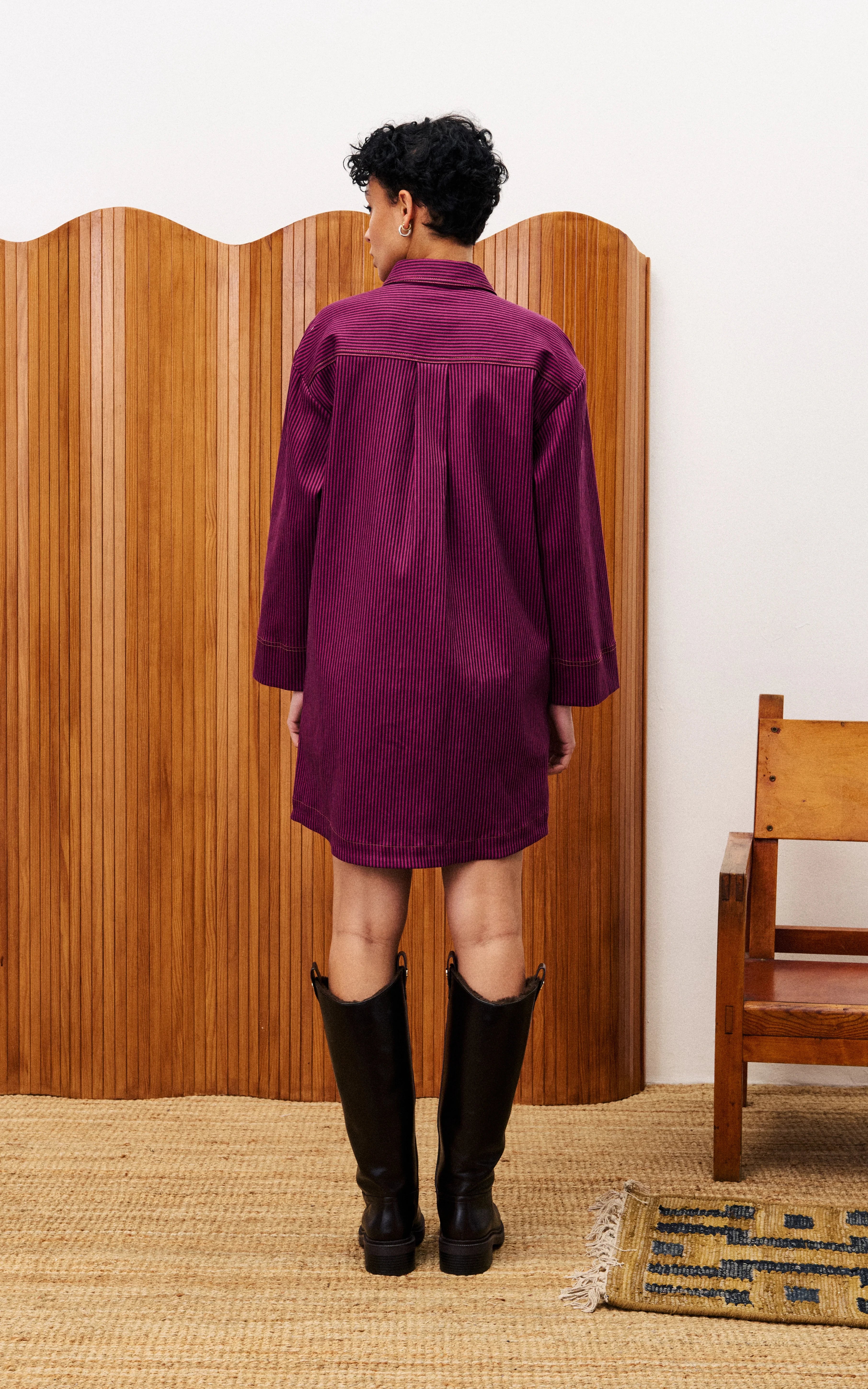 FRNCH - Dianella Fuchsia Dress