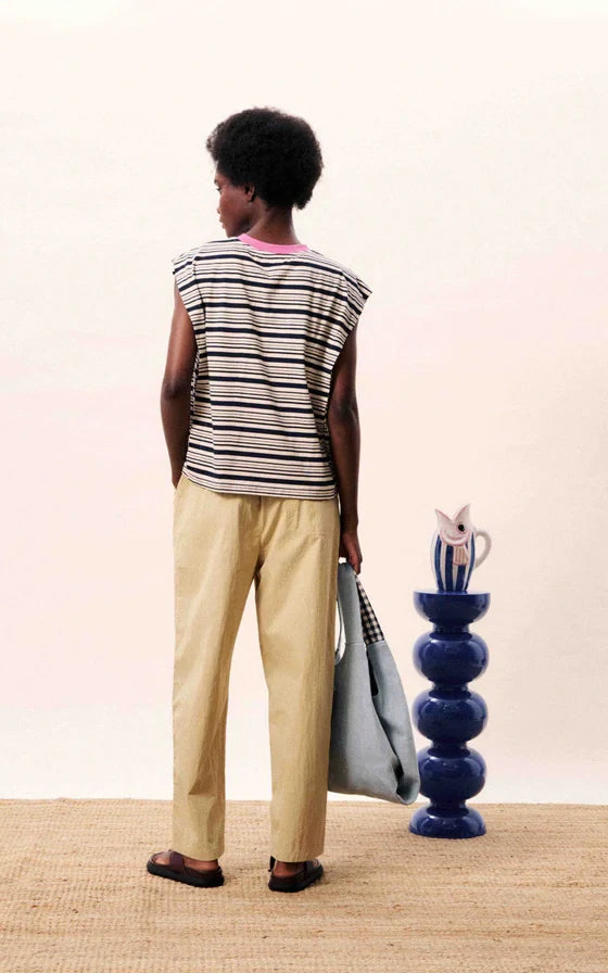 FRNCH - Siroka Top Navy Blue