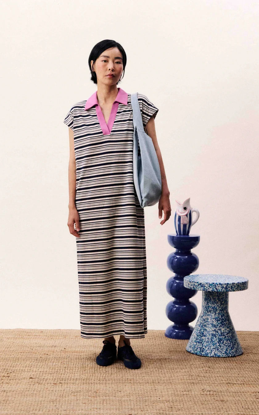 FRNCH - Chachaya Dress Navy Blue