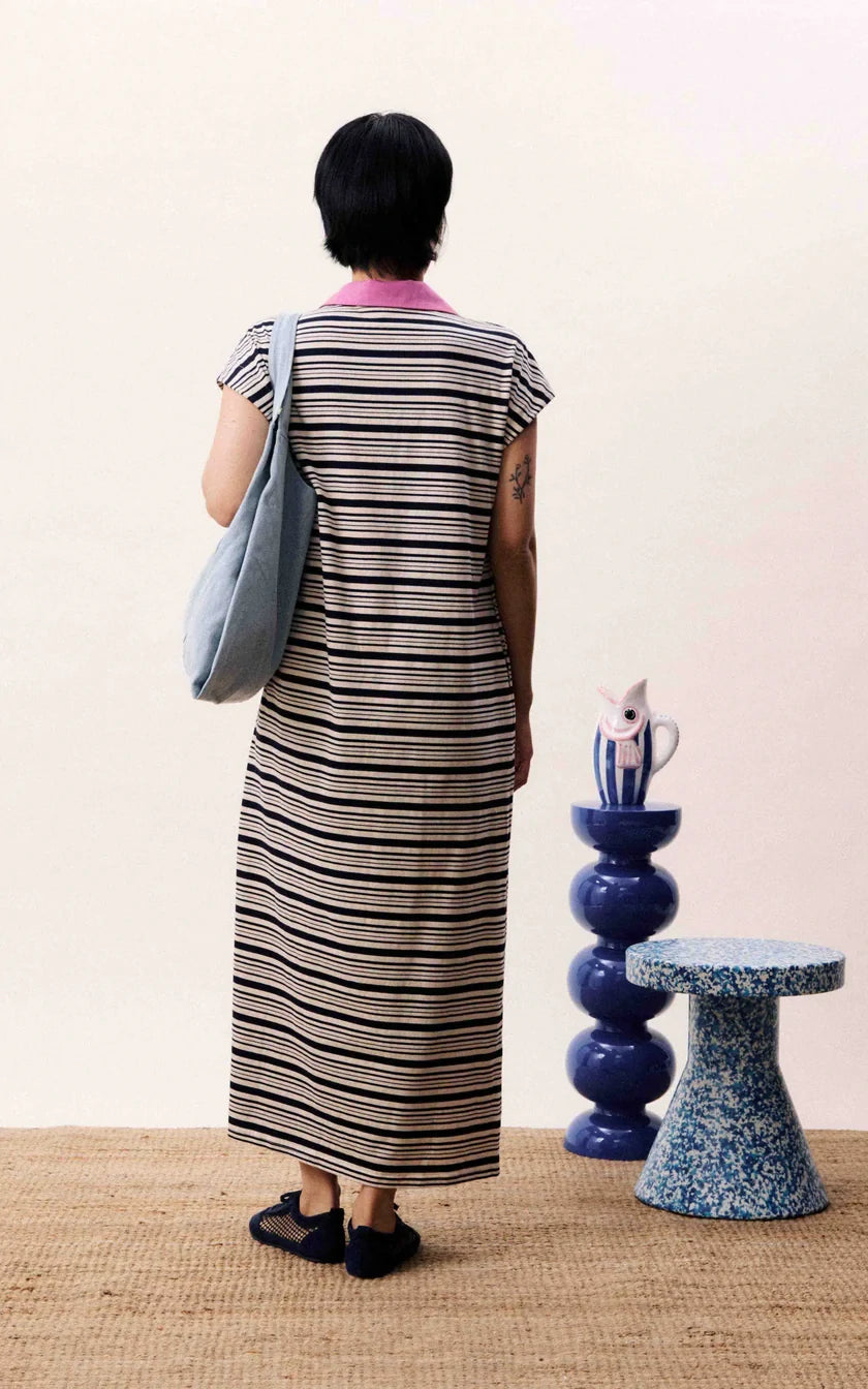 FRNCH - Chachaya Dress Navy Blue