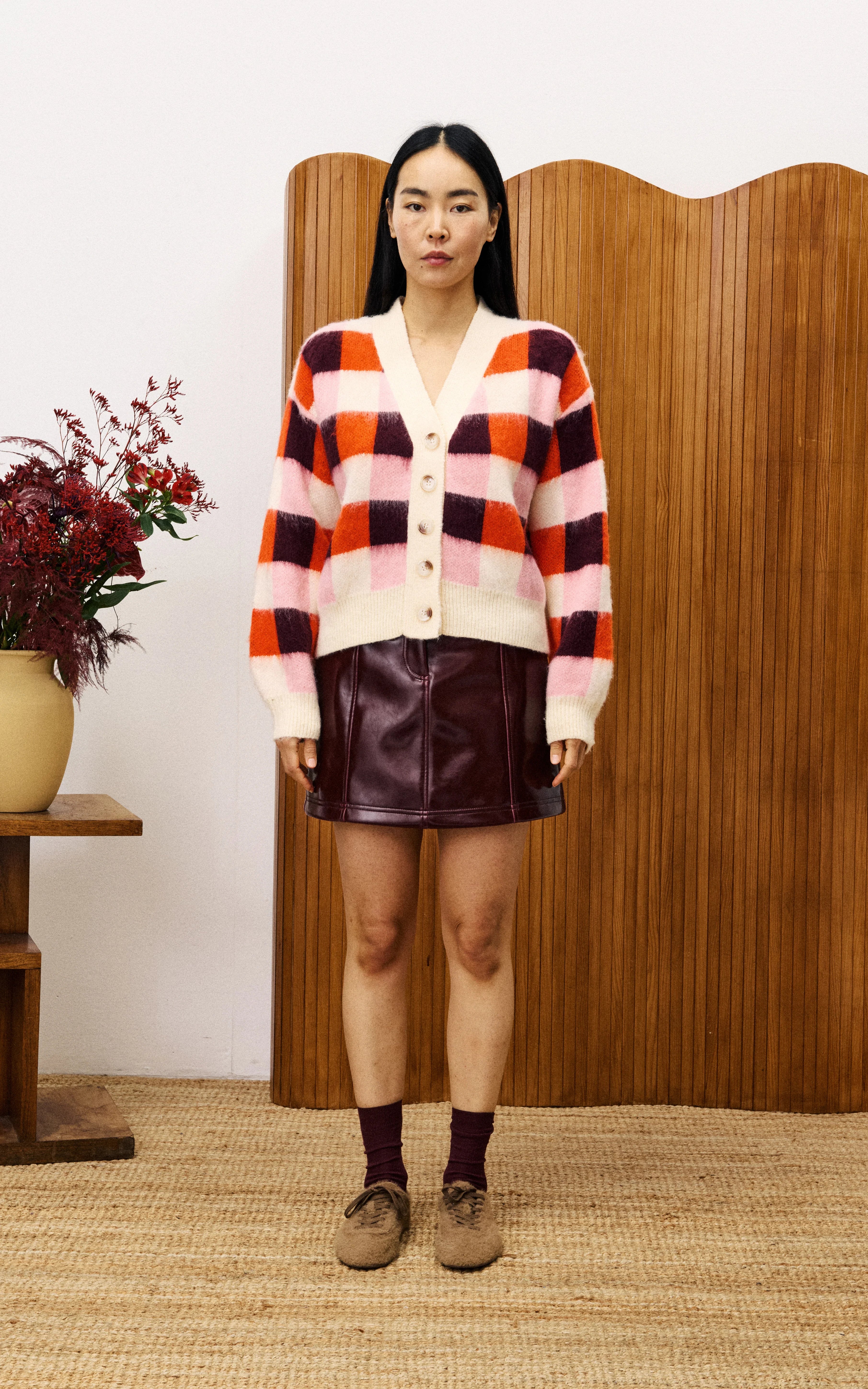 FRNCH - Viola Cardigan Rose