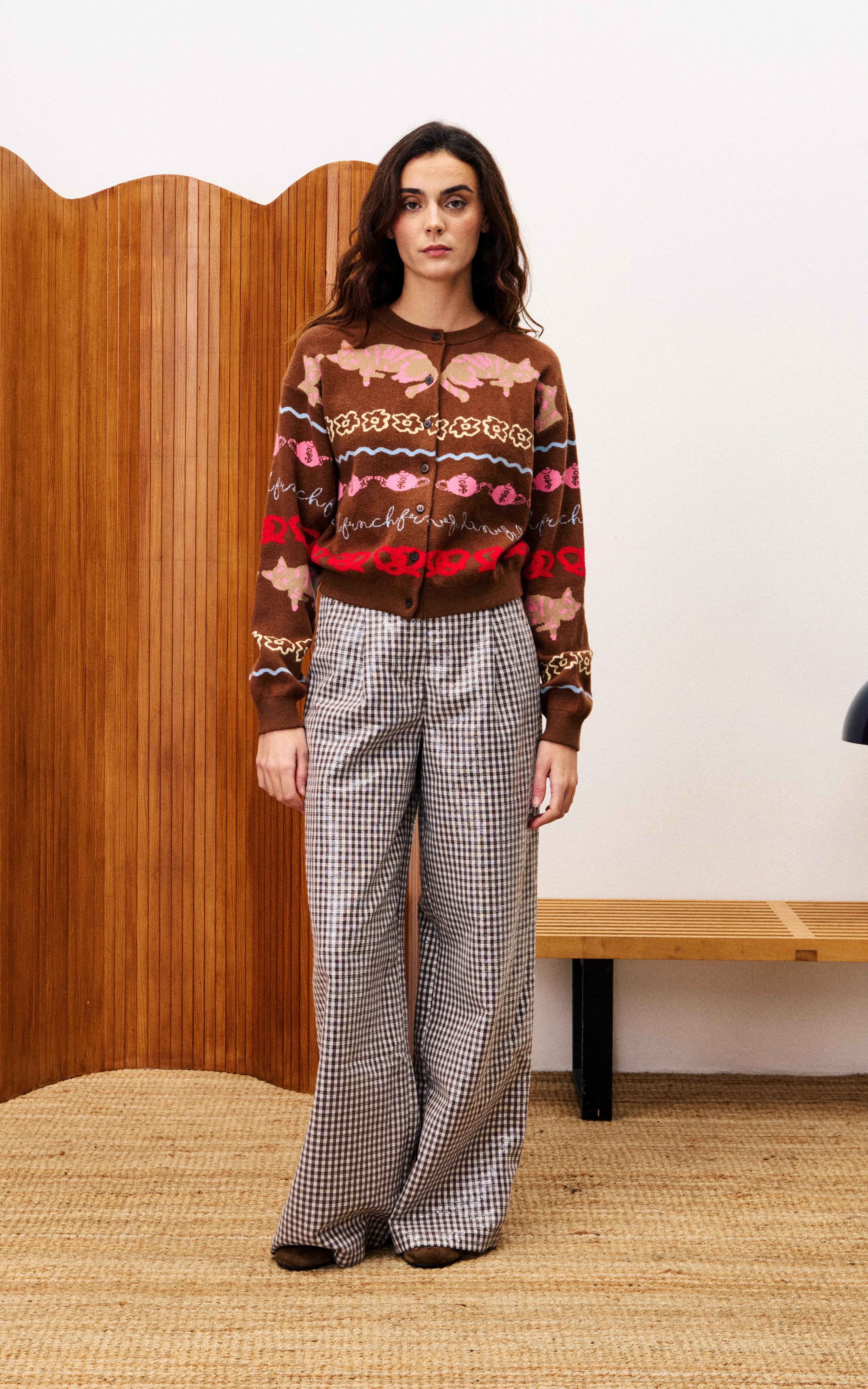 FRNCH - Abyssin Cardigan Ice Brown