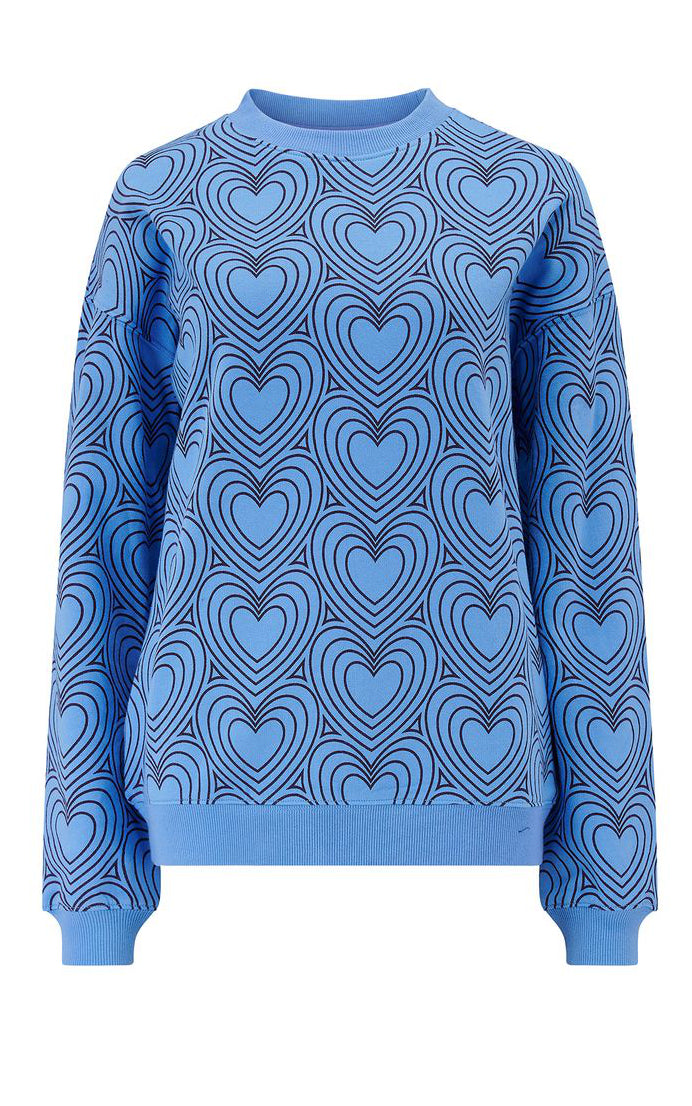 Sugarhill - Noah Sweatshirt Blue Heart Explosion