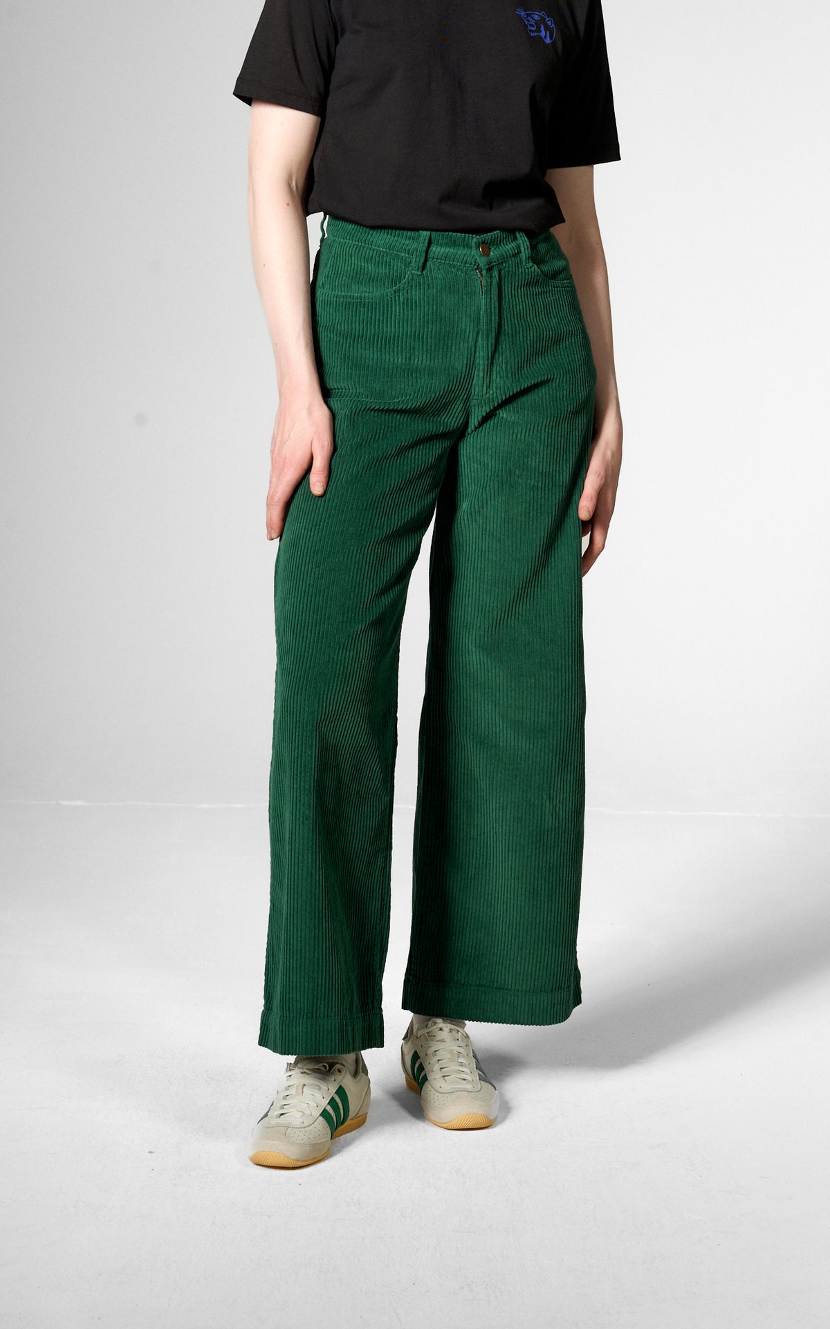 Mademoiselle Yéyé - Casual Cut Trousers Botanical Green
