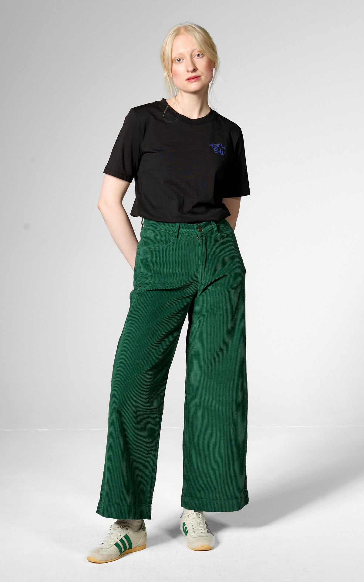 Mademoiselle Yéyé - Casual Cut Trousers Botanical Green