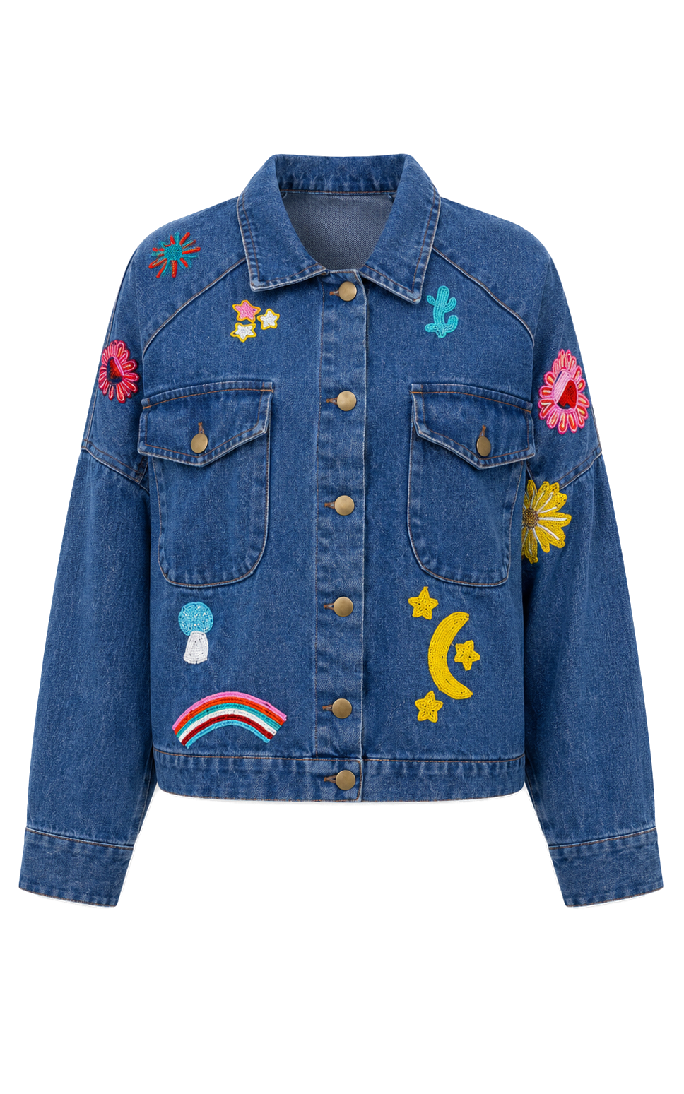 Embroidered Denim Jacket