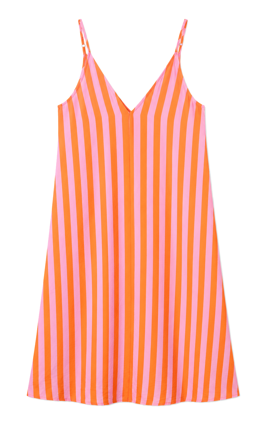 Sleeveless Dress Rose Orange