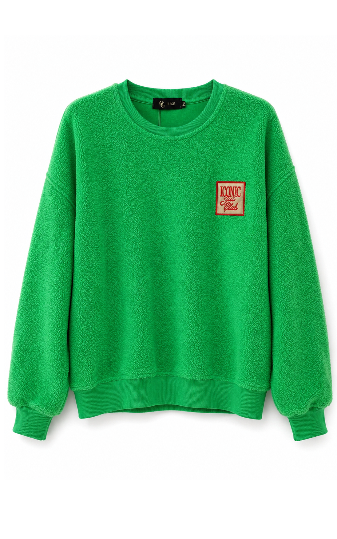 Green Teddy Sweater Iconic Girl Club