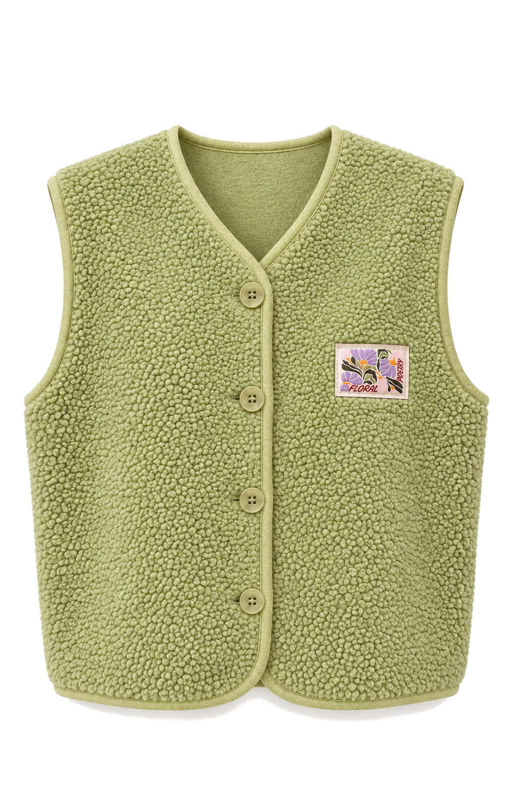 Muntgroen Teddy Vestje