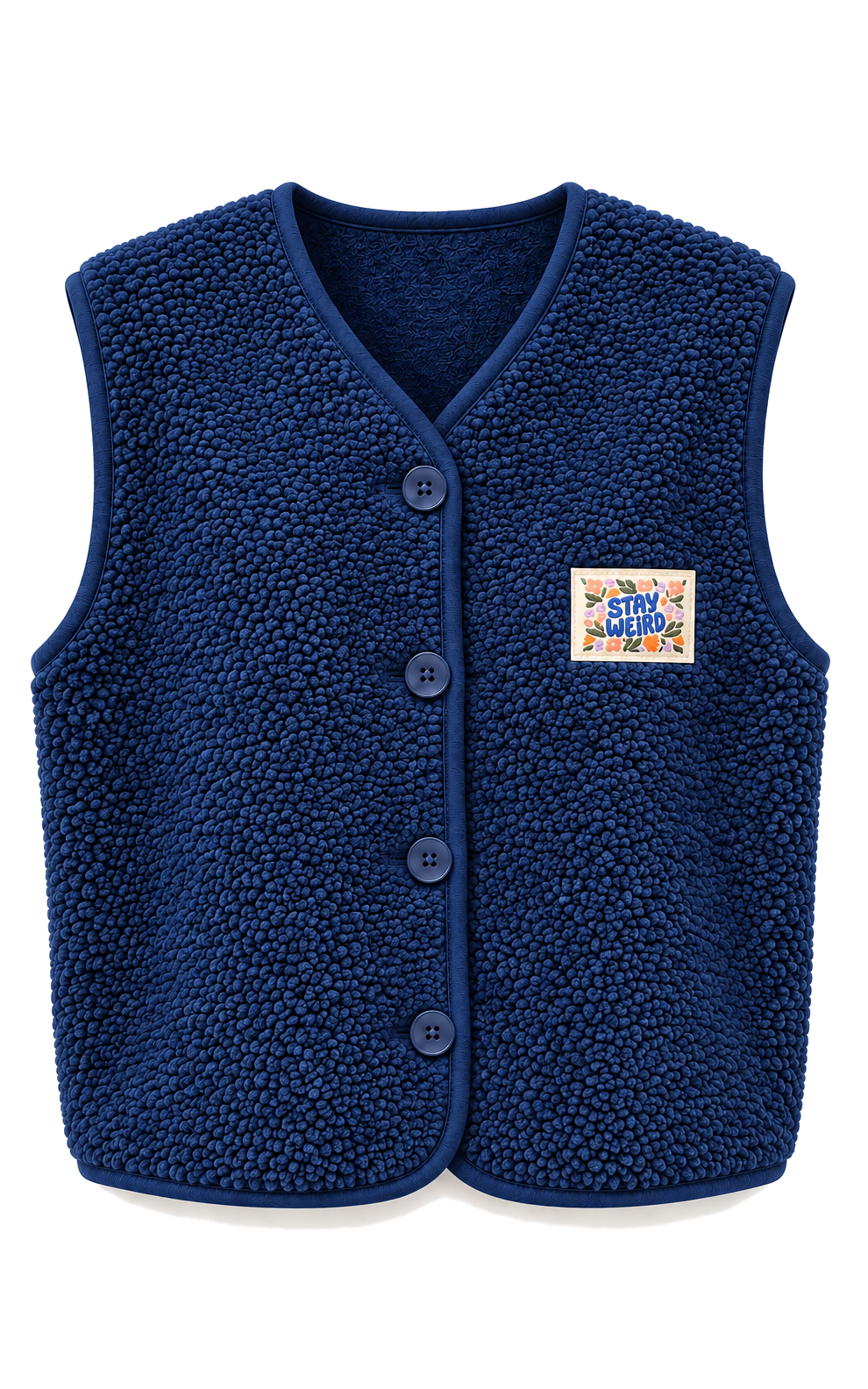 Blauw Teddy Vestje
