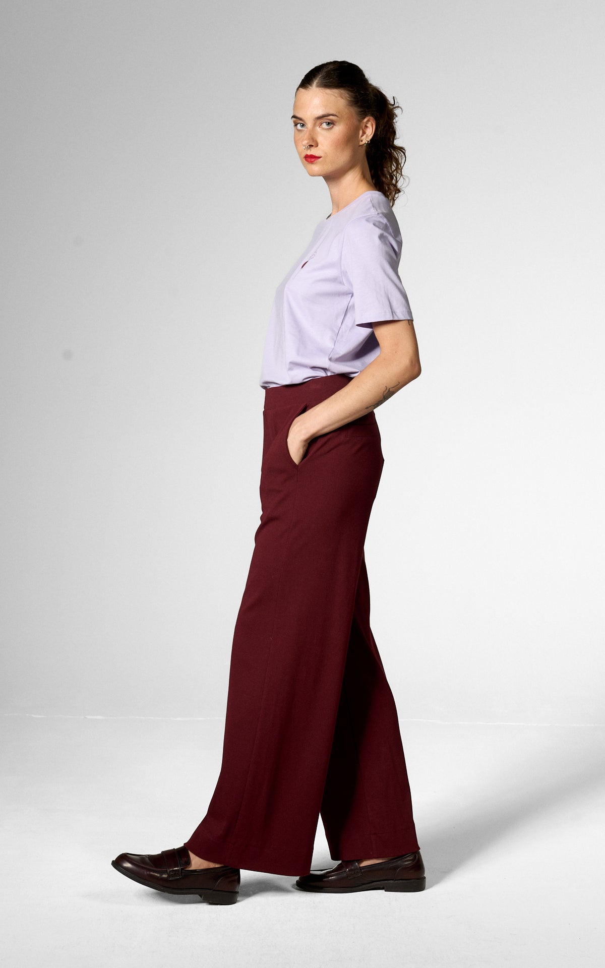 Madmoiselle Yéyé - Classy Moves Trousers Zinfandel
